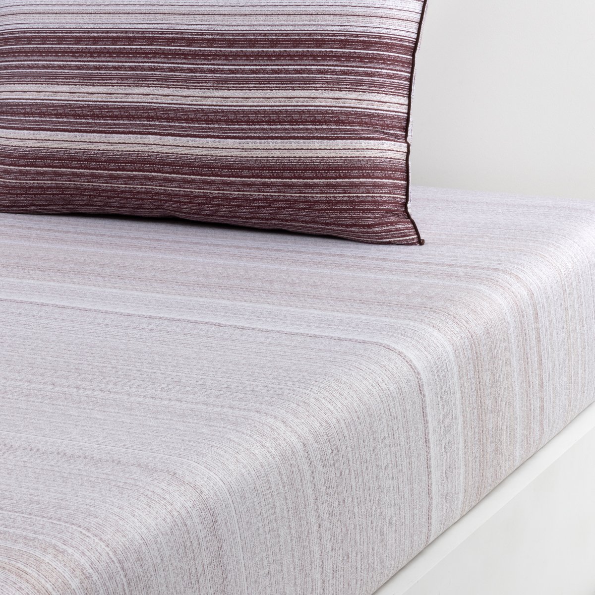 Drap housse en satin de coton, terra roxa BOSS HOME Multicolore