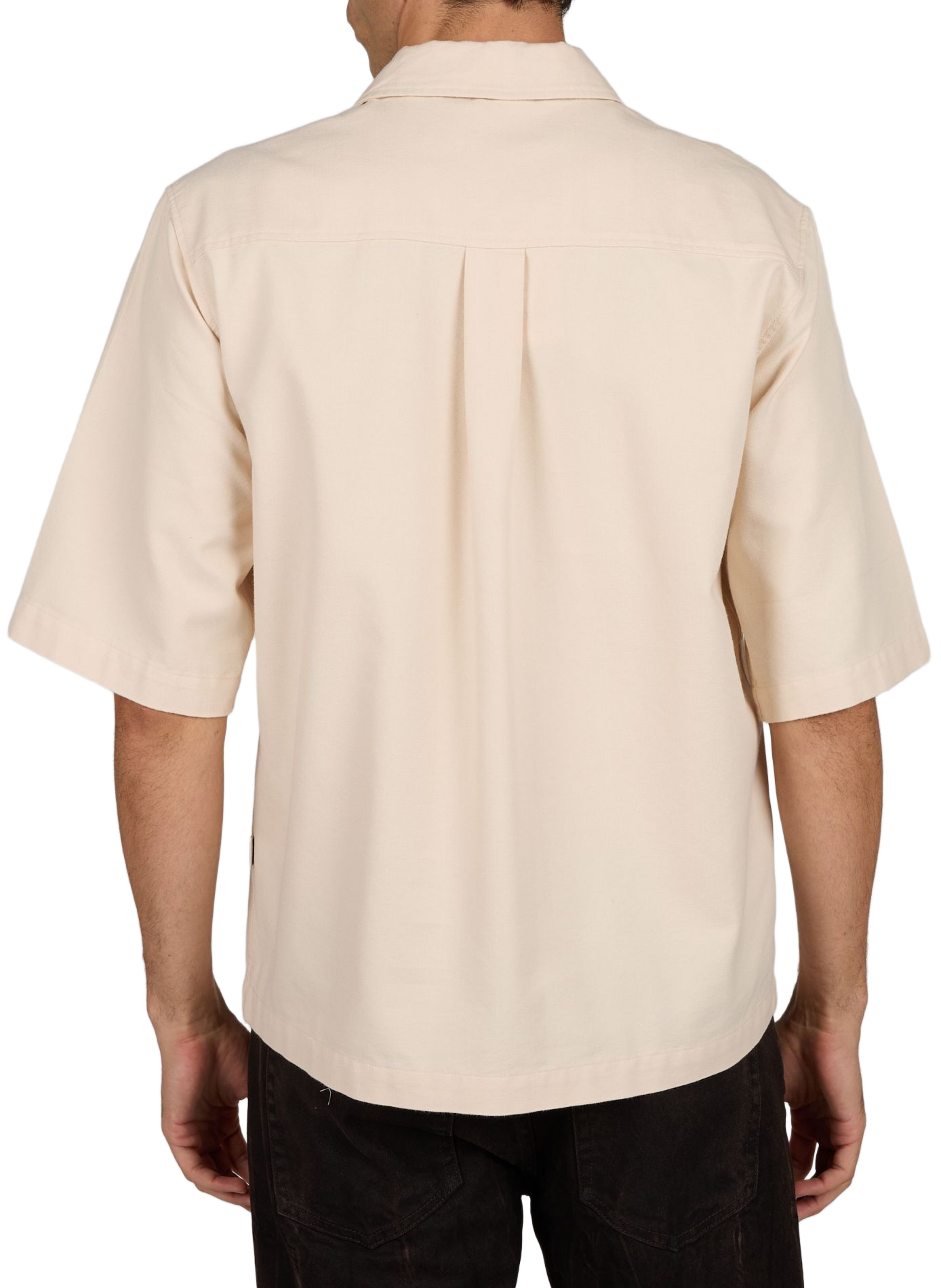 Korte mouwen overhemd Cody van katoen MINIMUM Beige