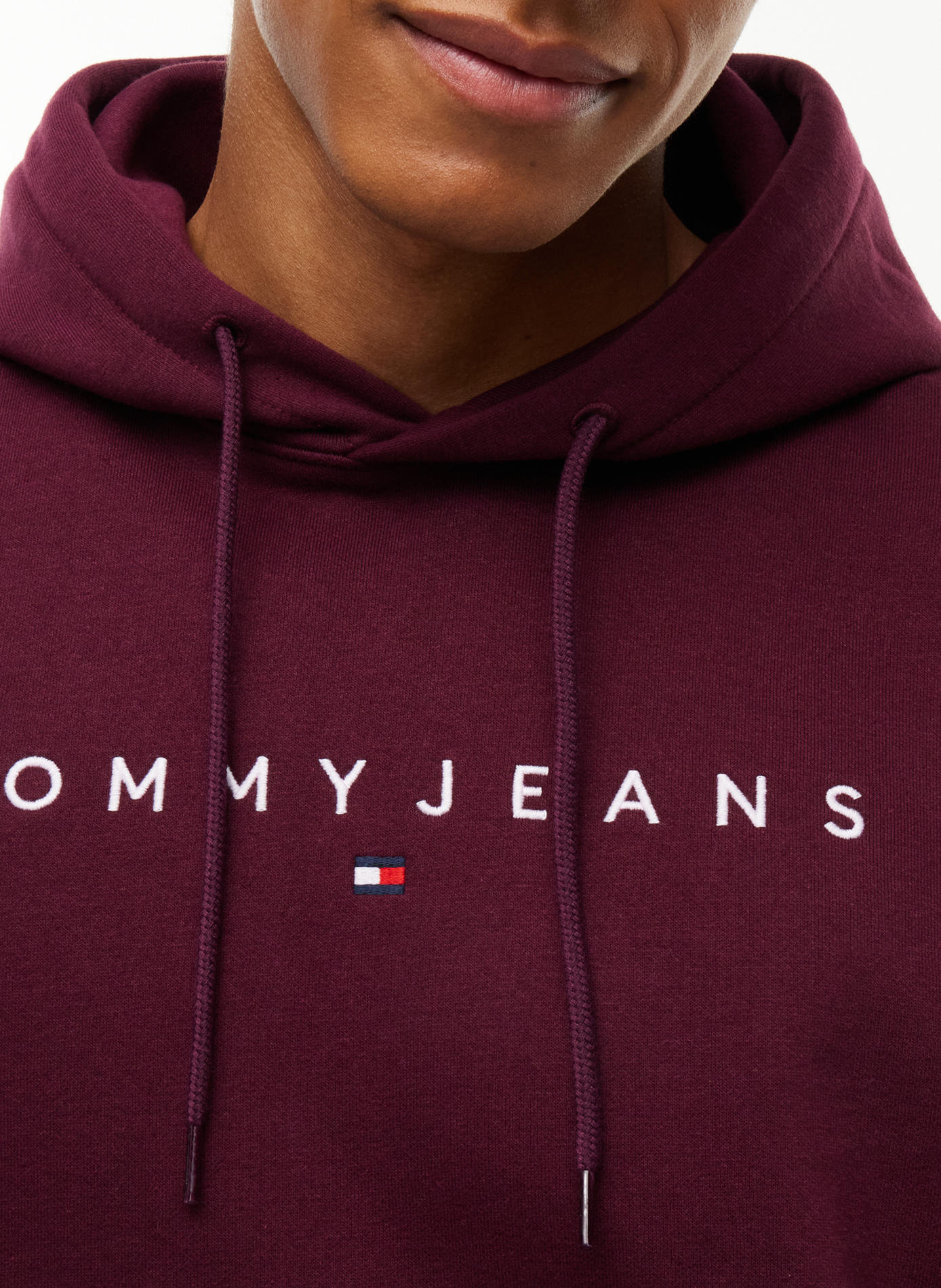 Sweat à capuche avec logo brodé TOMMY HILFIGER Rouge