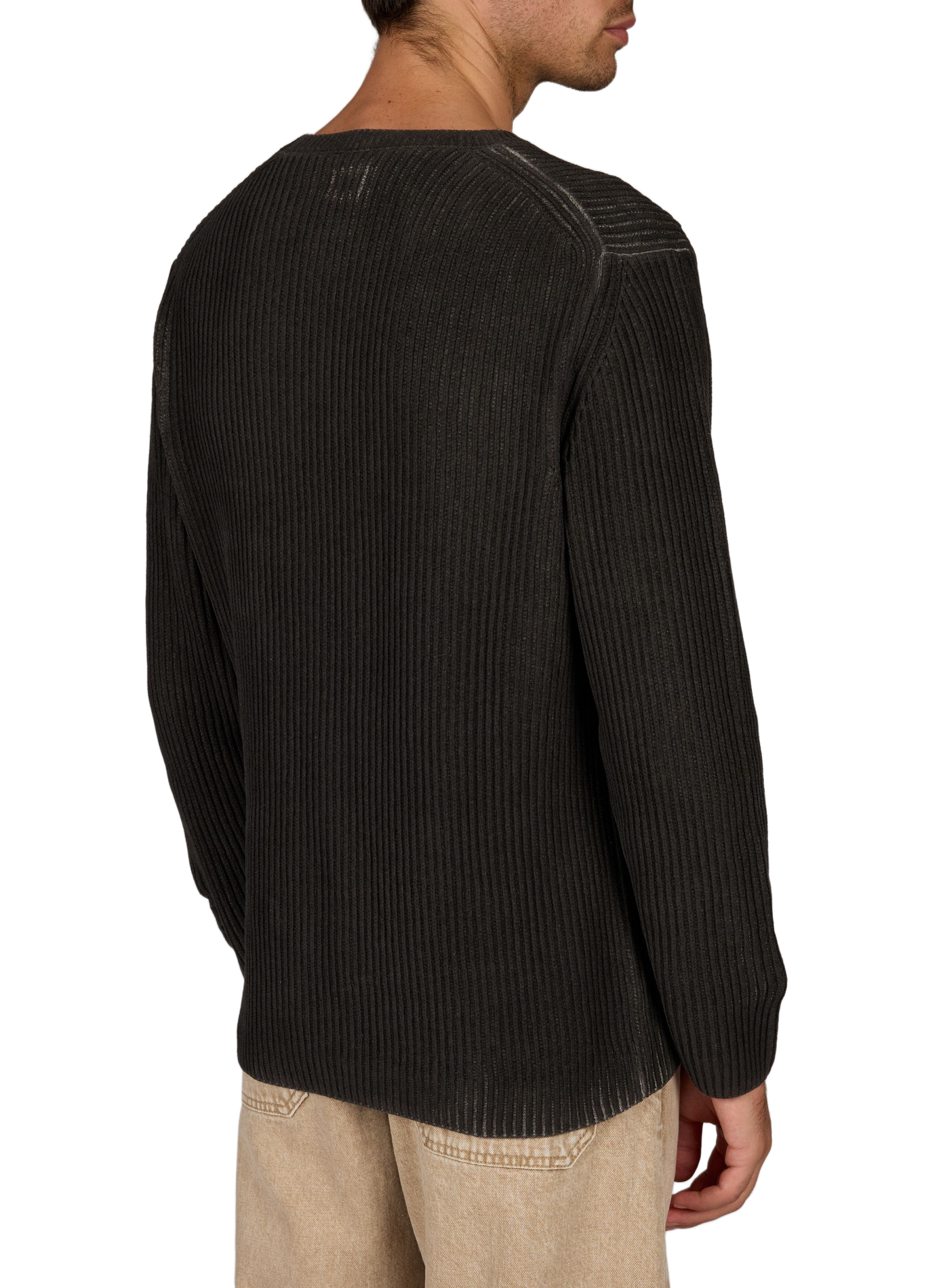 Gerader Rundhalspullover aus Baumwolle CP COMPANY Grau
