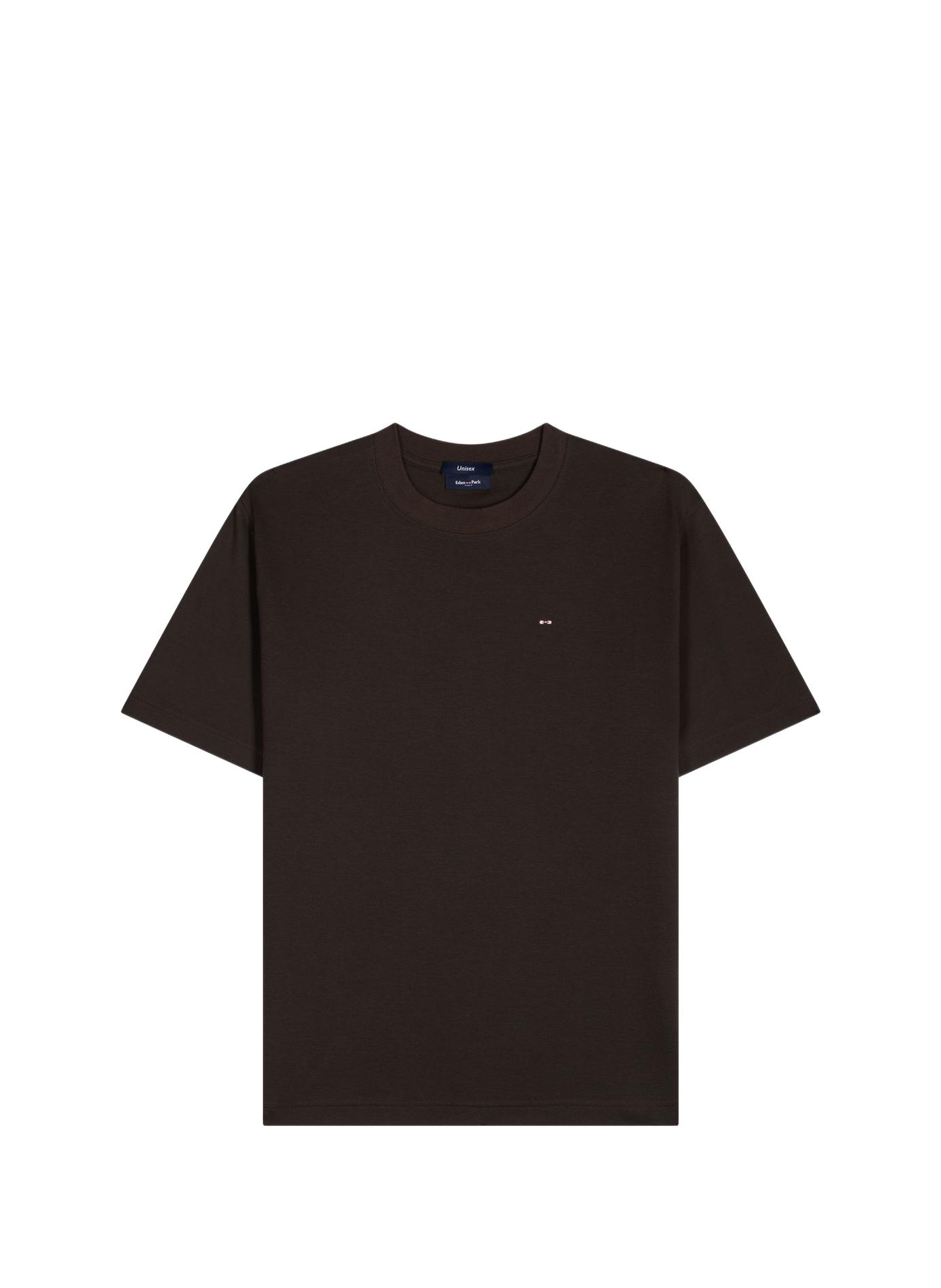 Tee-shirt col rond en coton EDEN PARK Khaki