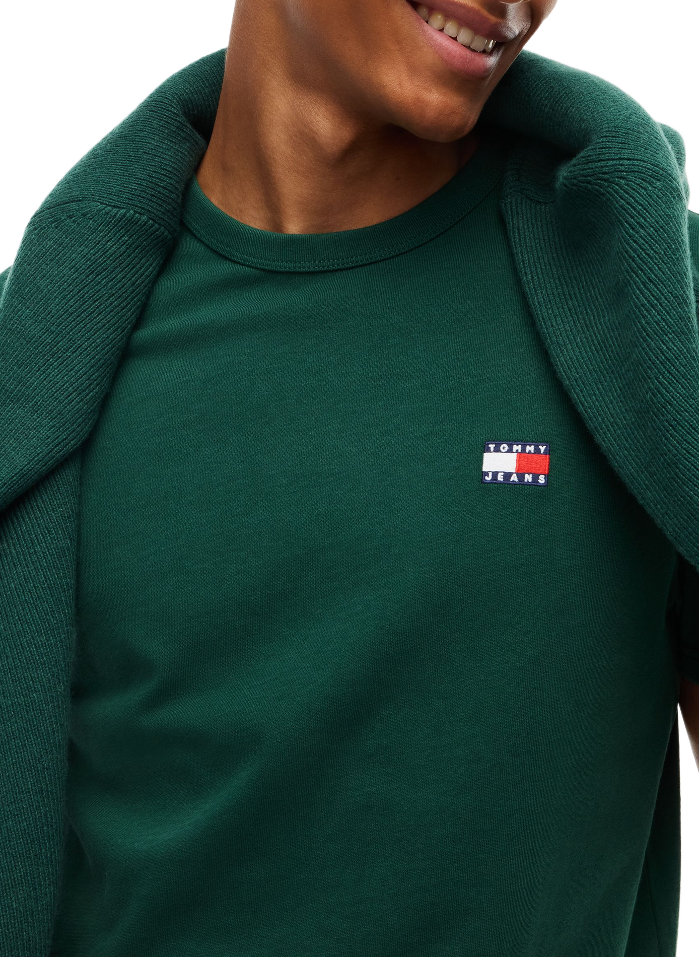 Katoenen T-shirt | Groen TOMMY HILFIGER Heren