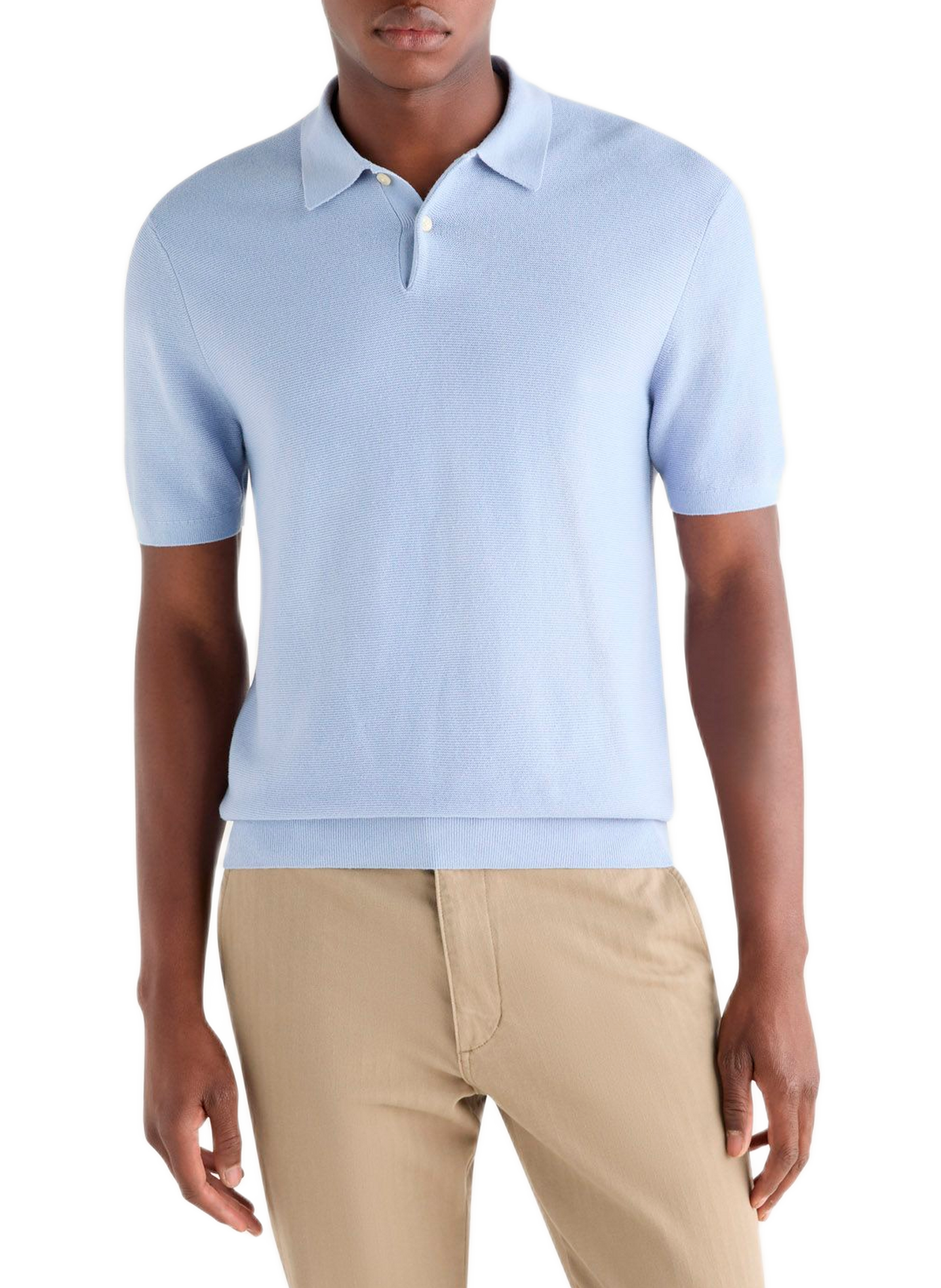Polo a rayas de algodón mezclado DOCKERS Azul