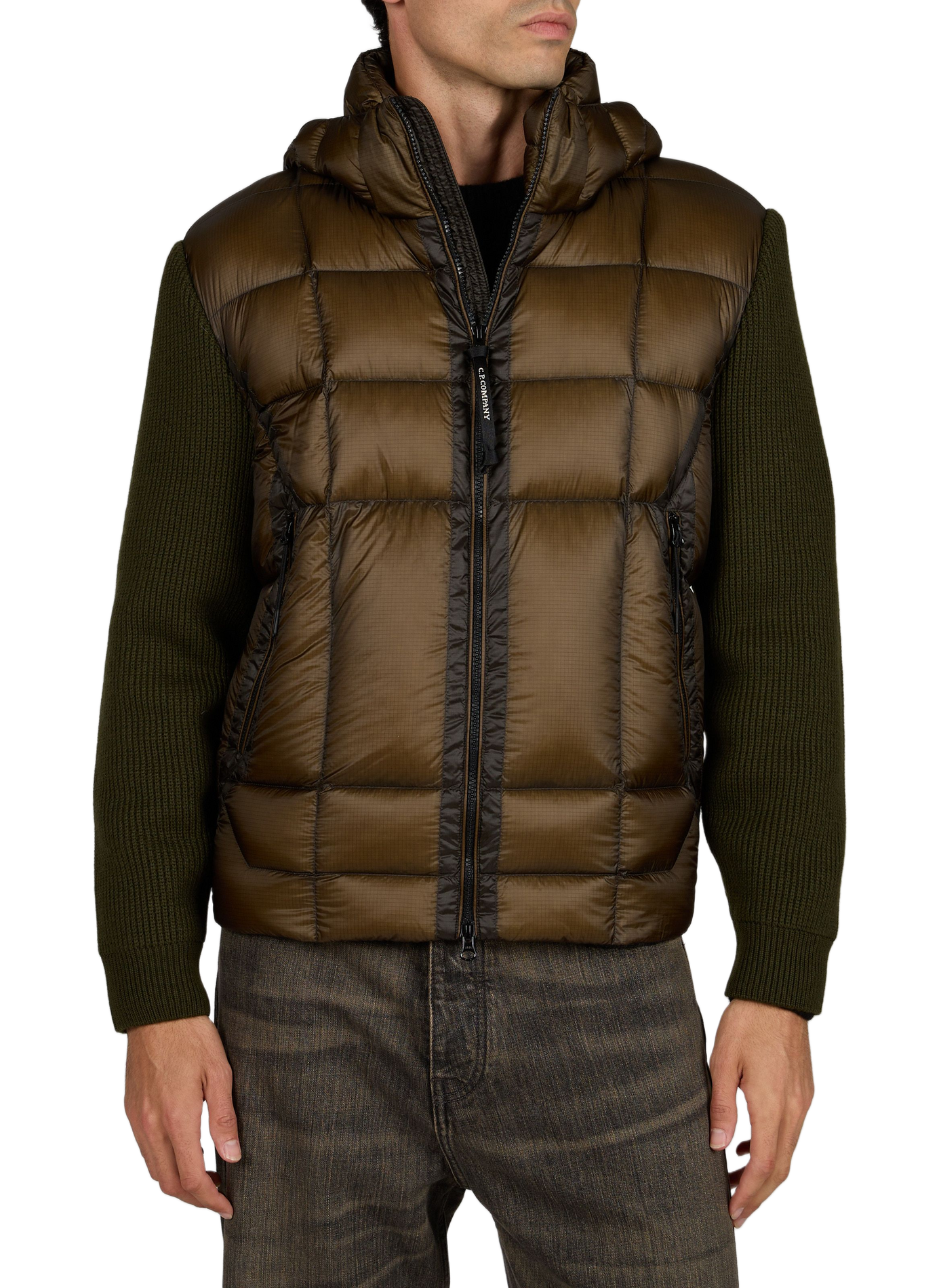 Steppjacke aus Wolle CP COMPANY Khaki