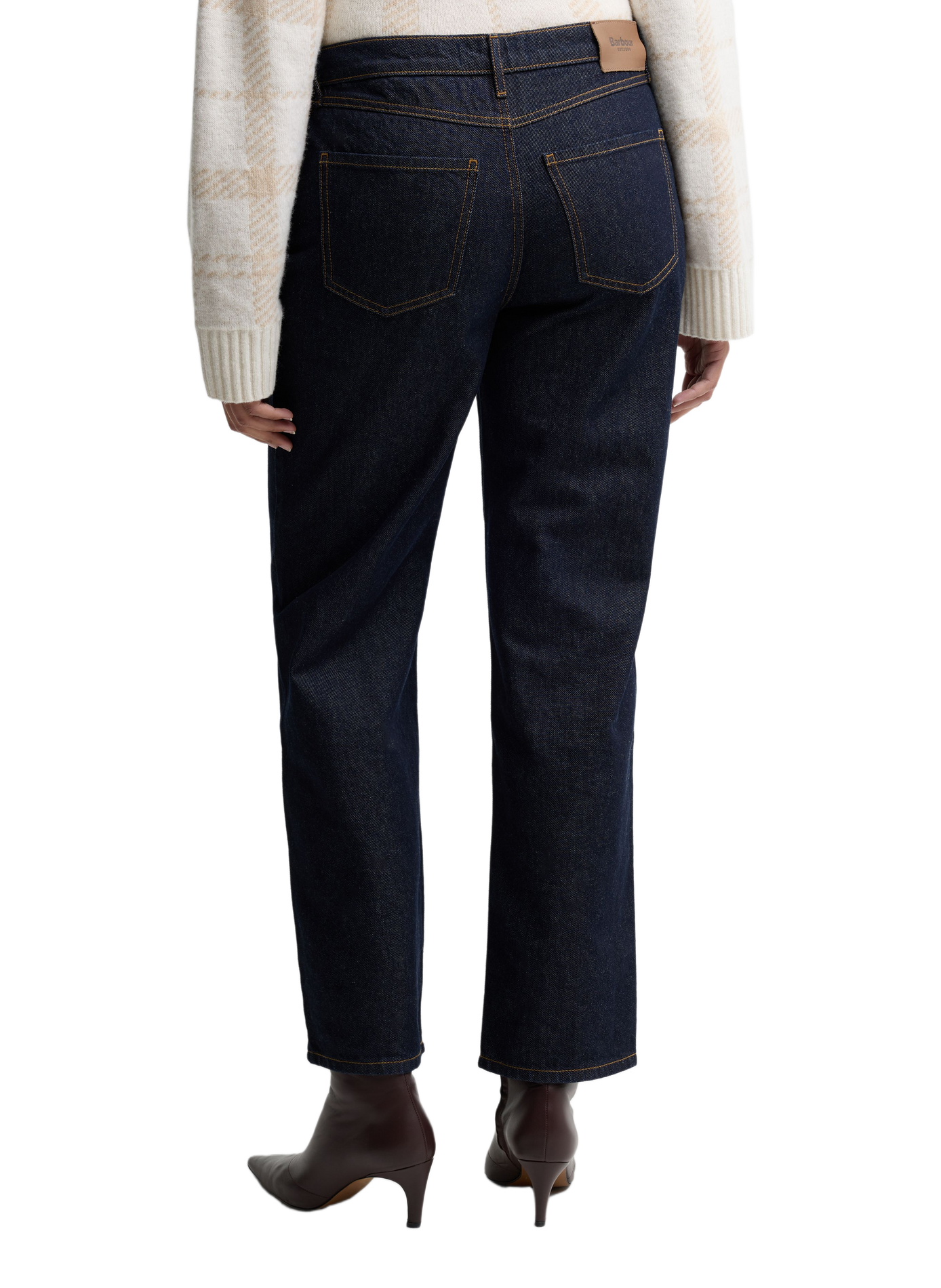 Gerade geschnittene Baumwolljeans BARBOUR Blau