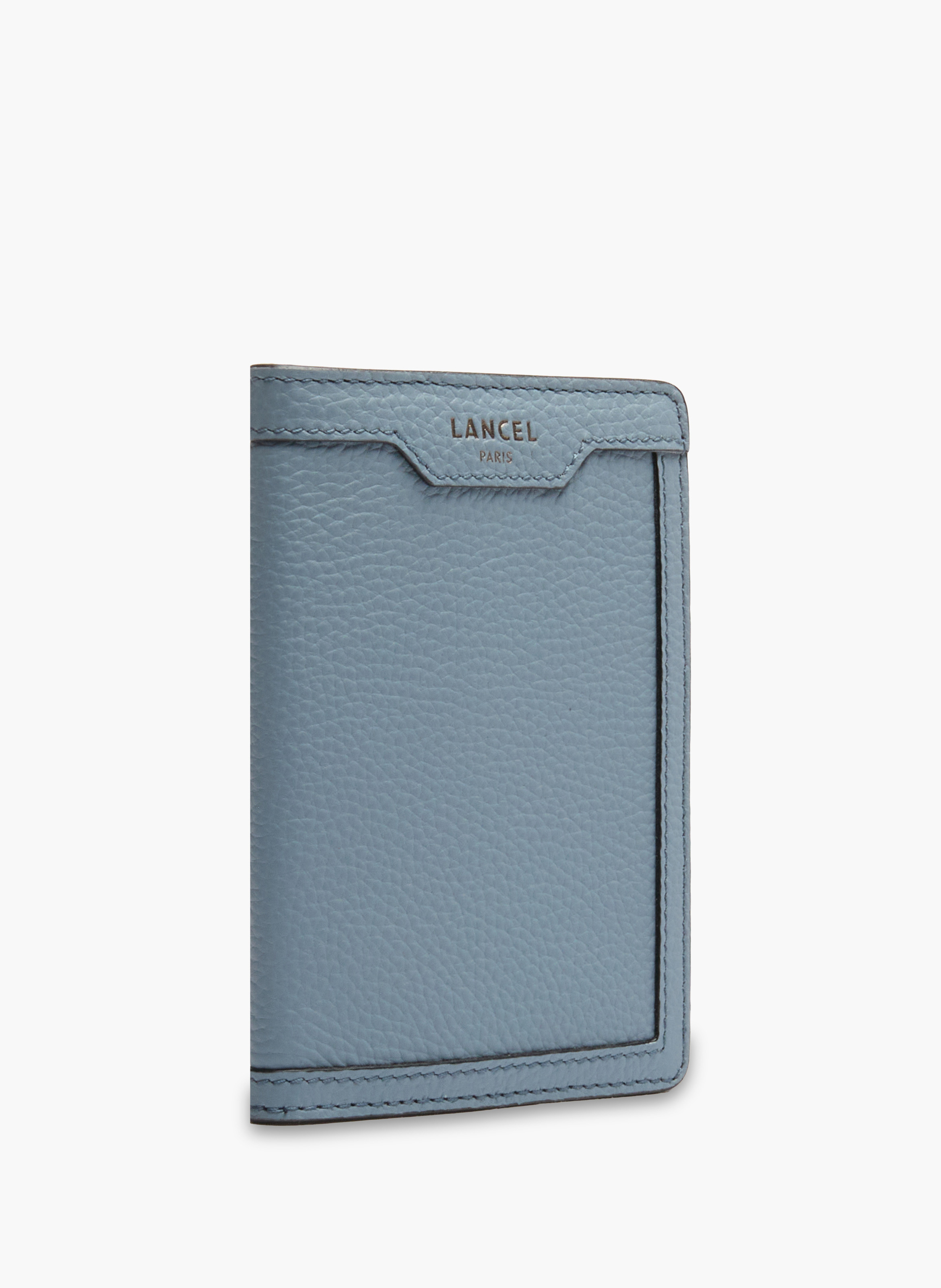 Porte-passeport charlie de lancel en cuir LANCEL Bleu