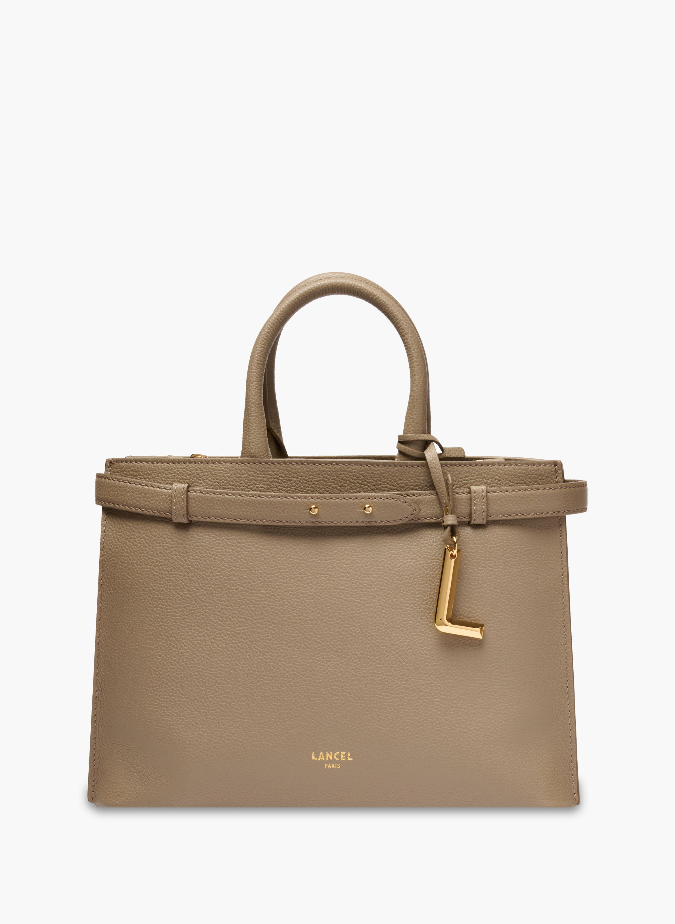 Ritstas carryall in maat M van Lancel, gemaakt van leer. LANCEL Beige
