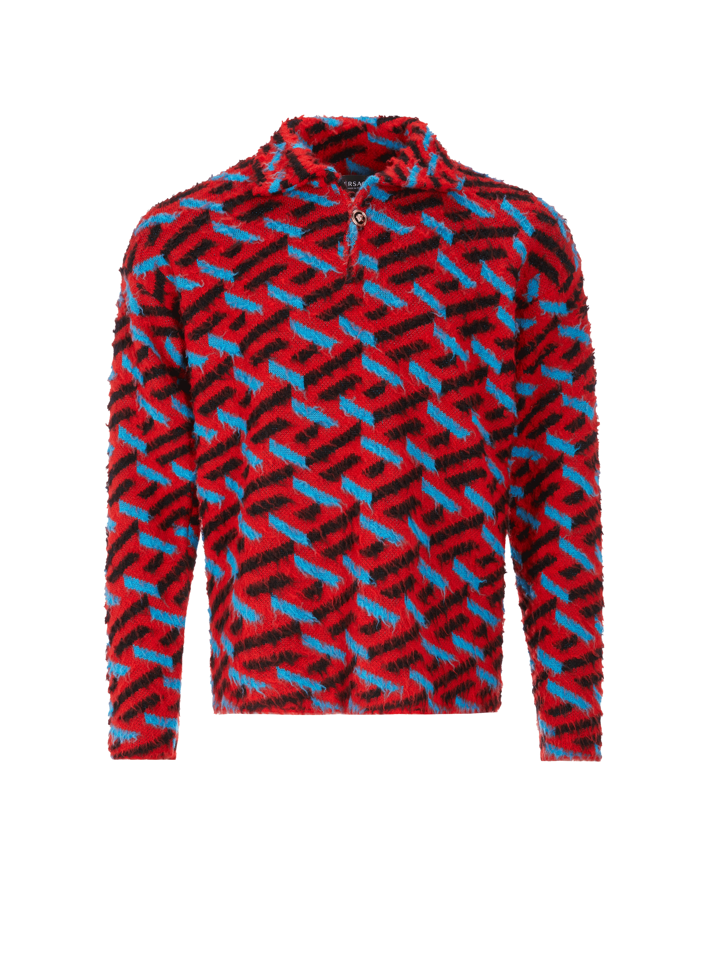 Pull en laine à motifs géométriques