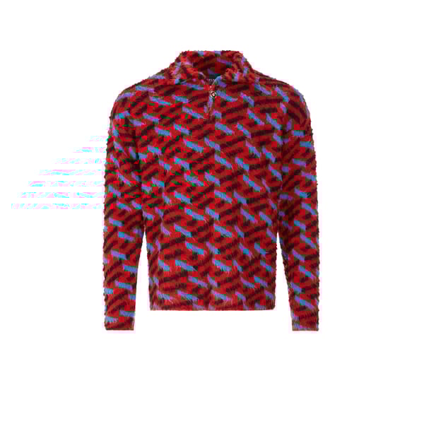 Pull en laine à motifs géométriques