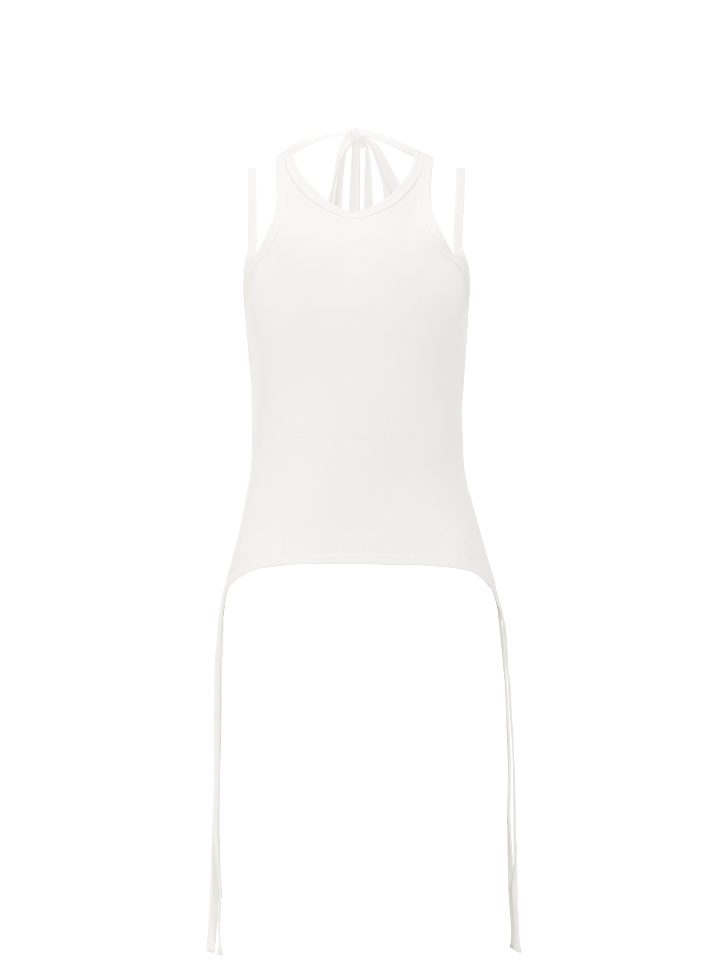 Top sans manches en coton DION LEE Blanc