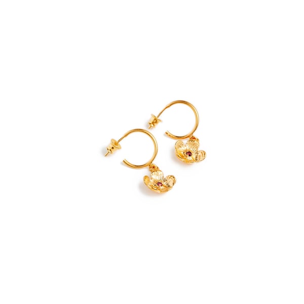 Boucles d'oreille Fleur
