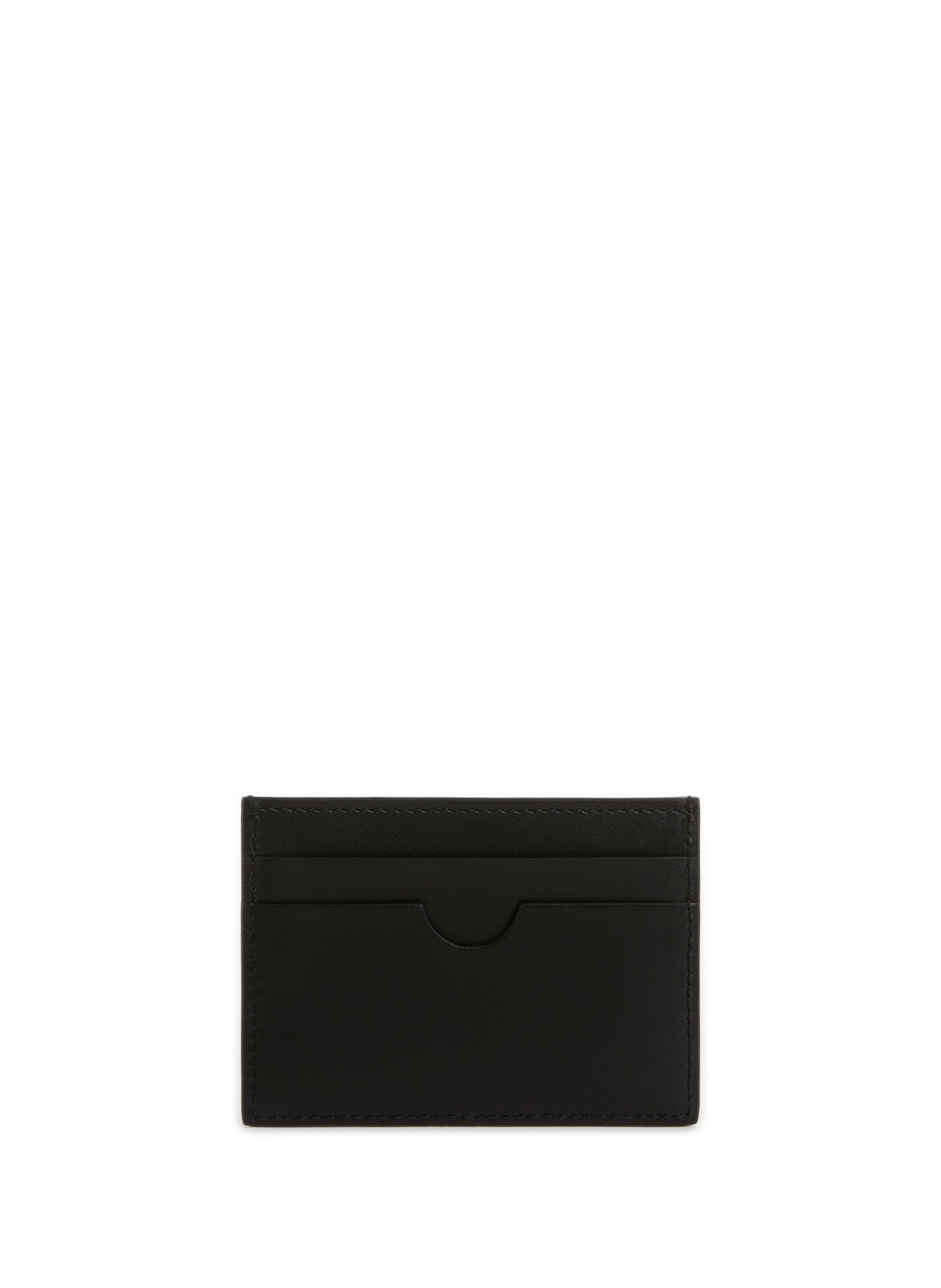 Porte-cartes à logo en cuir