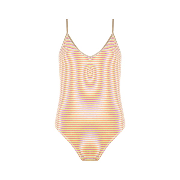 Maillot une pièce rayé