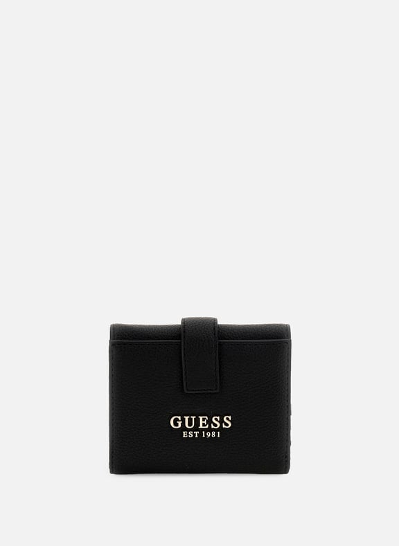 Porte monnaie à rabat Noir by GUESS GUESS Porte monnaie à rabat Noir