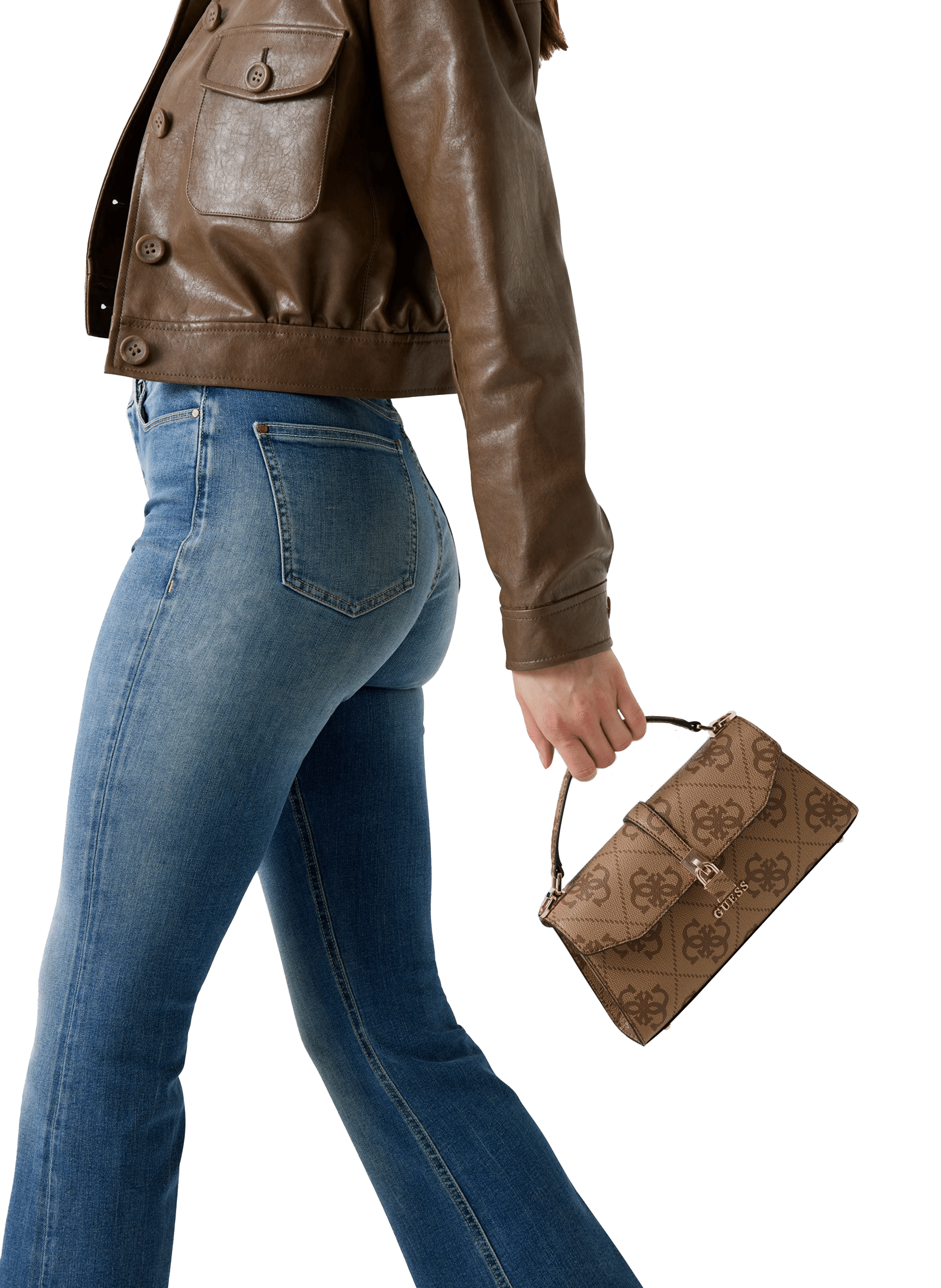 Queensland Top handbag GUESS Brown