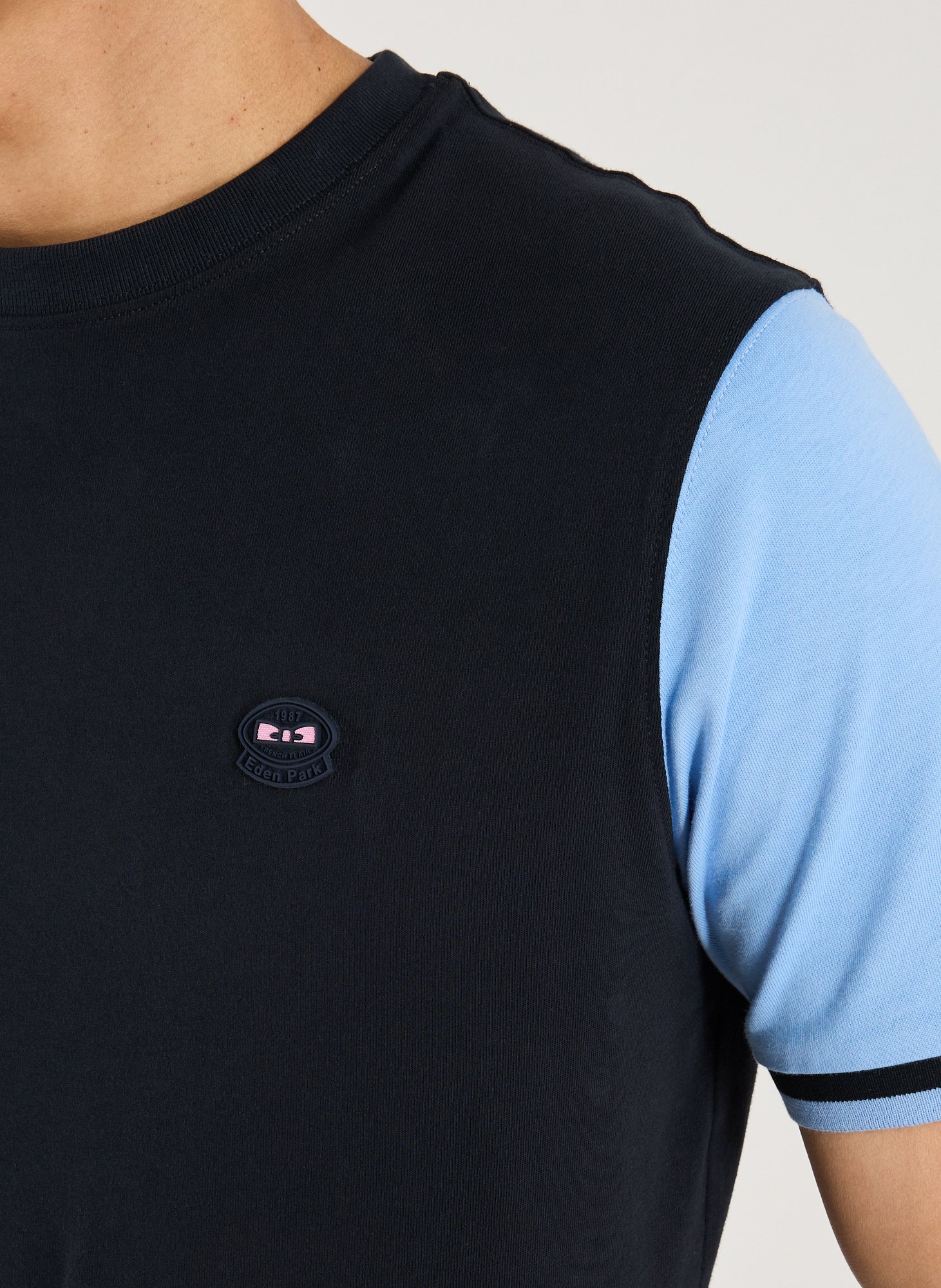 Embroidered cotton T-shirt EDEN PARK Multicolour