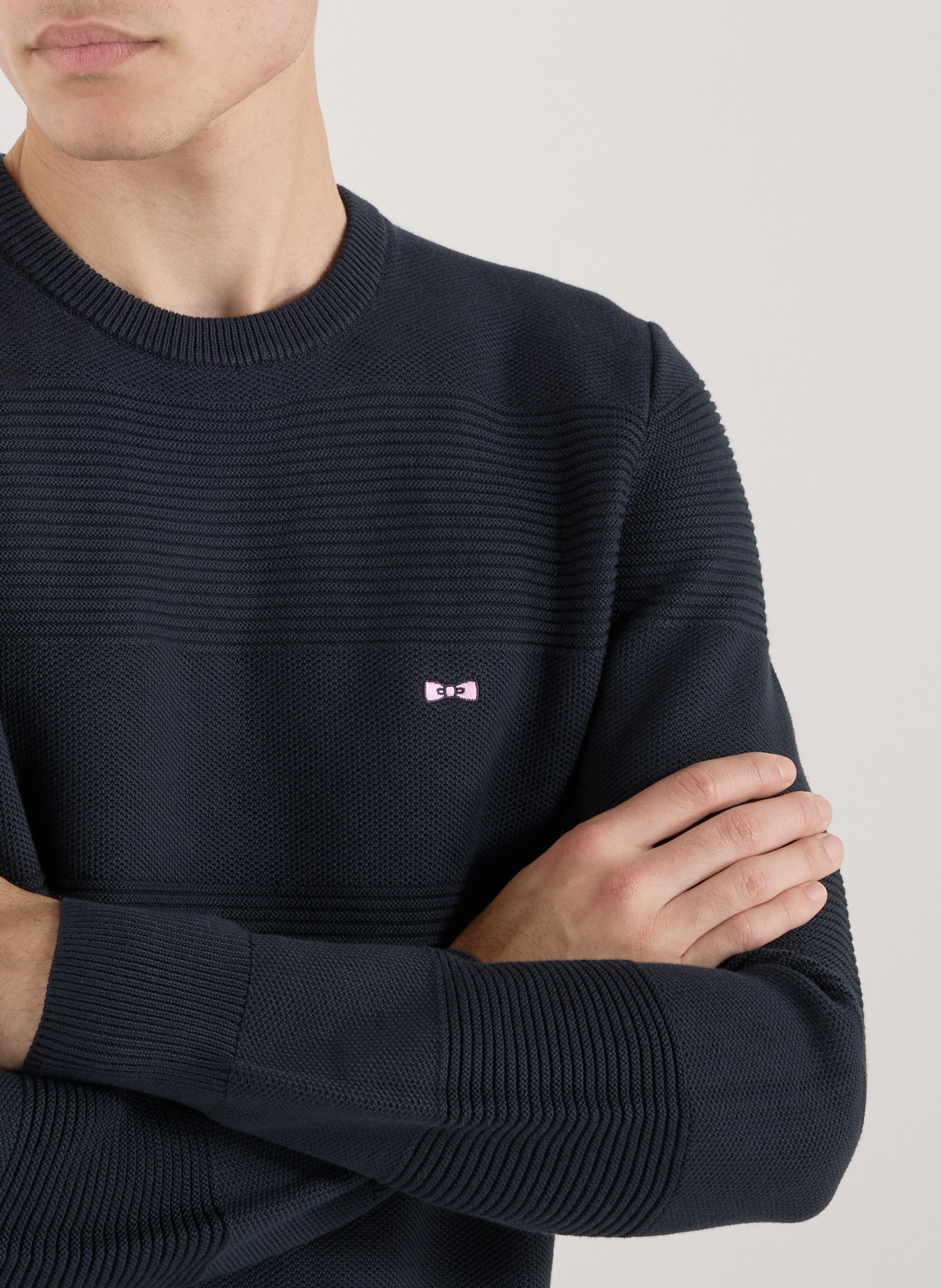 Cotton round neck Sweatshirt EDEN PARK Blue