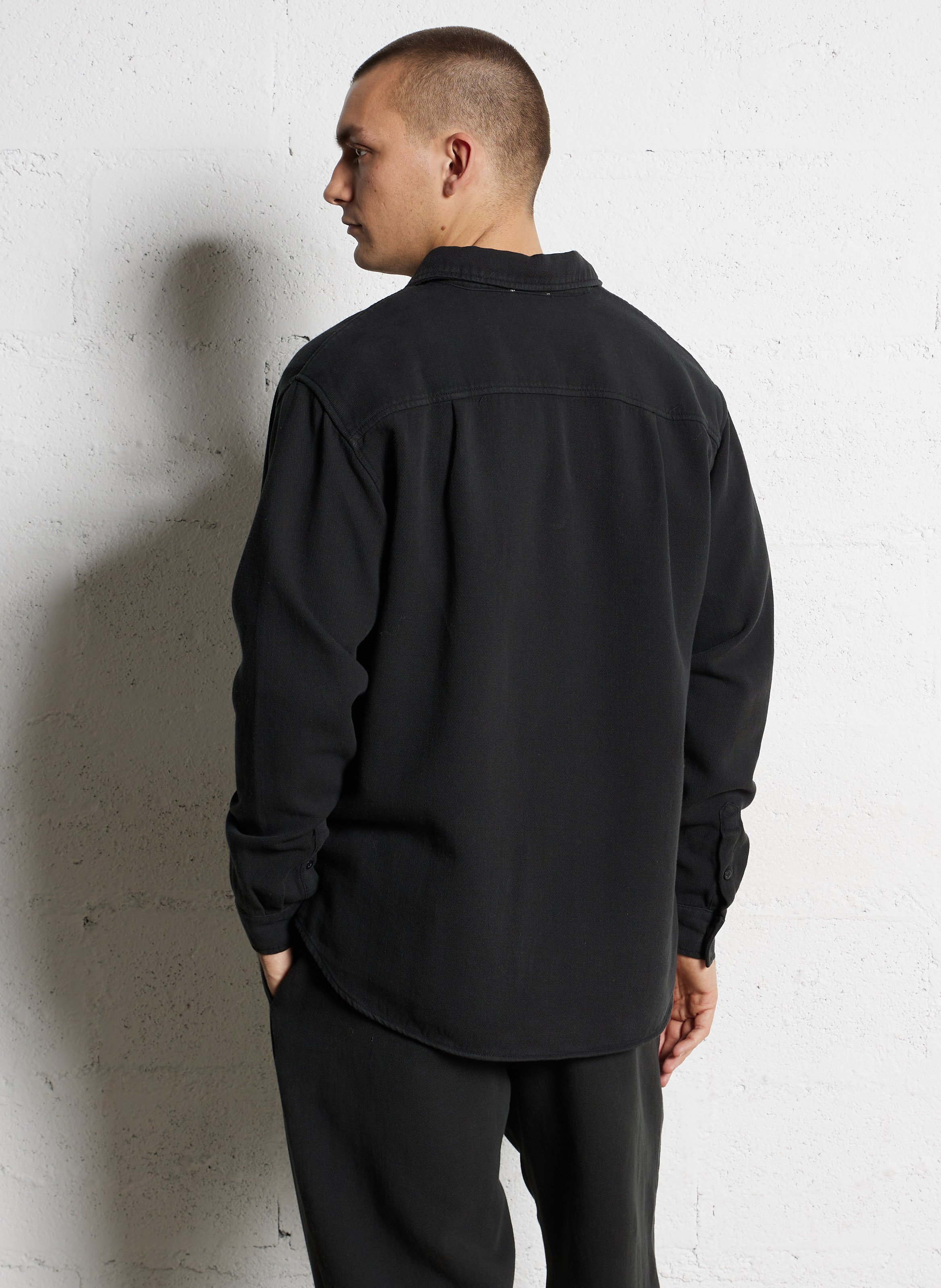 Chemise ample manches longues afaz AMERICAN VINTAGE Noir