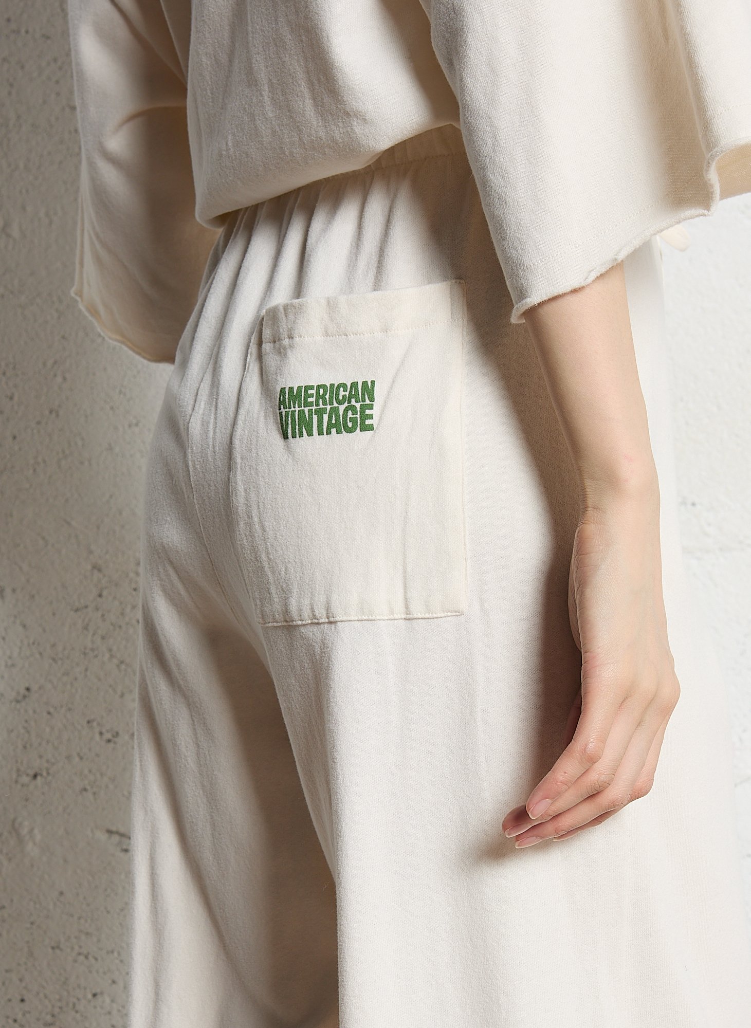 Jogging oversize en coton ykobow AMERICAN VINTAGE Beige