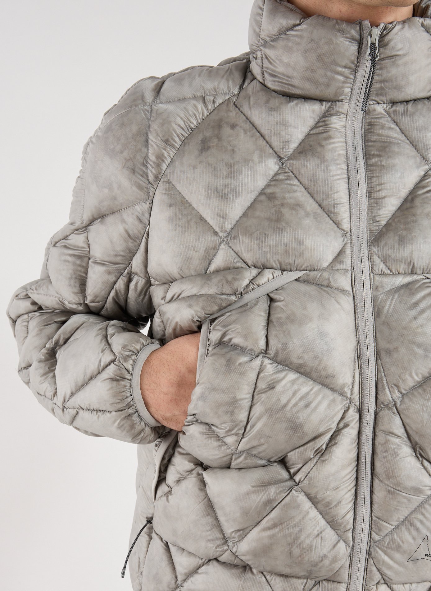 Veste matelassée à col montant ROA Gris