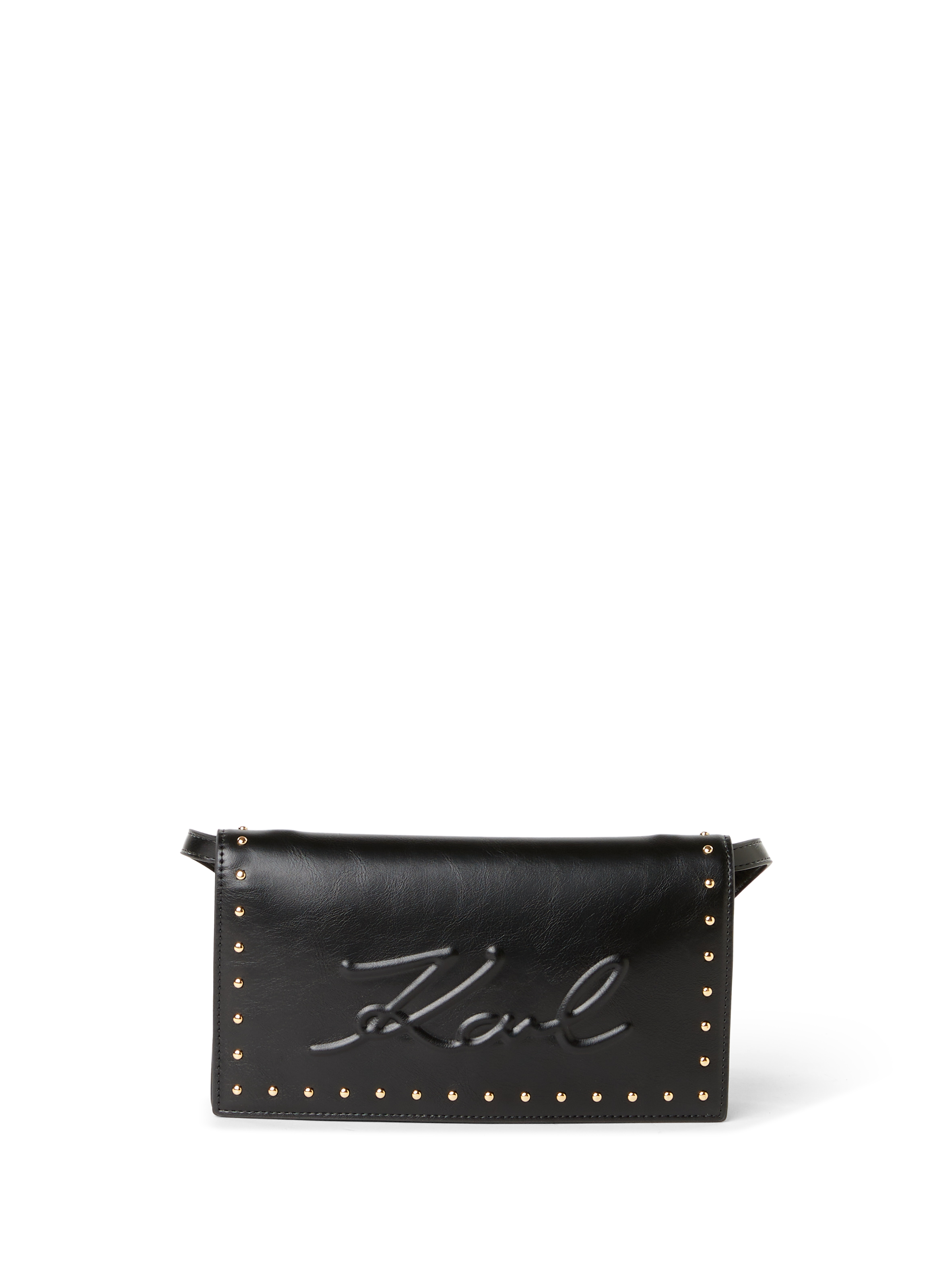 KARL LAGERFELD Three-compartment clutch Black
