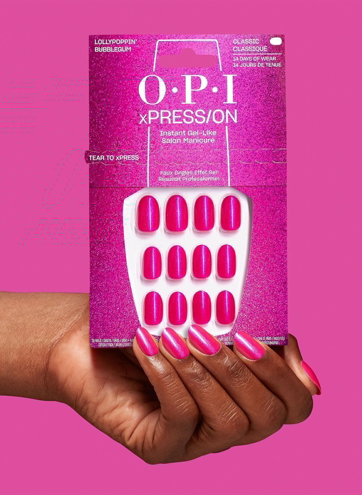 Lollypoppin' Bubblegum - xPRESS/ON OPI Rose moyen