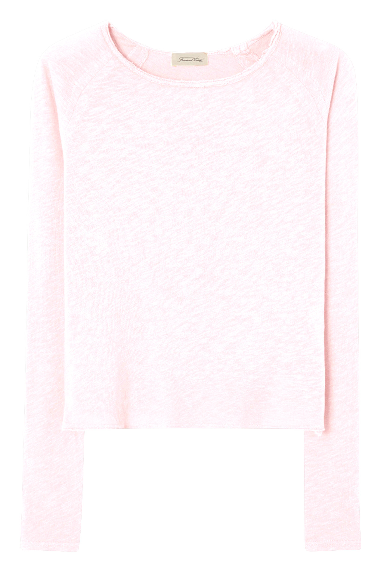 Tee-shirt col rond en coton sonoma AMERICAN VINTAGE Rose