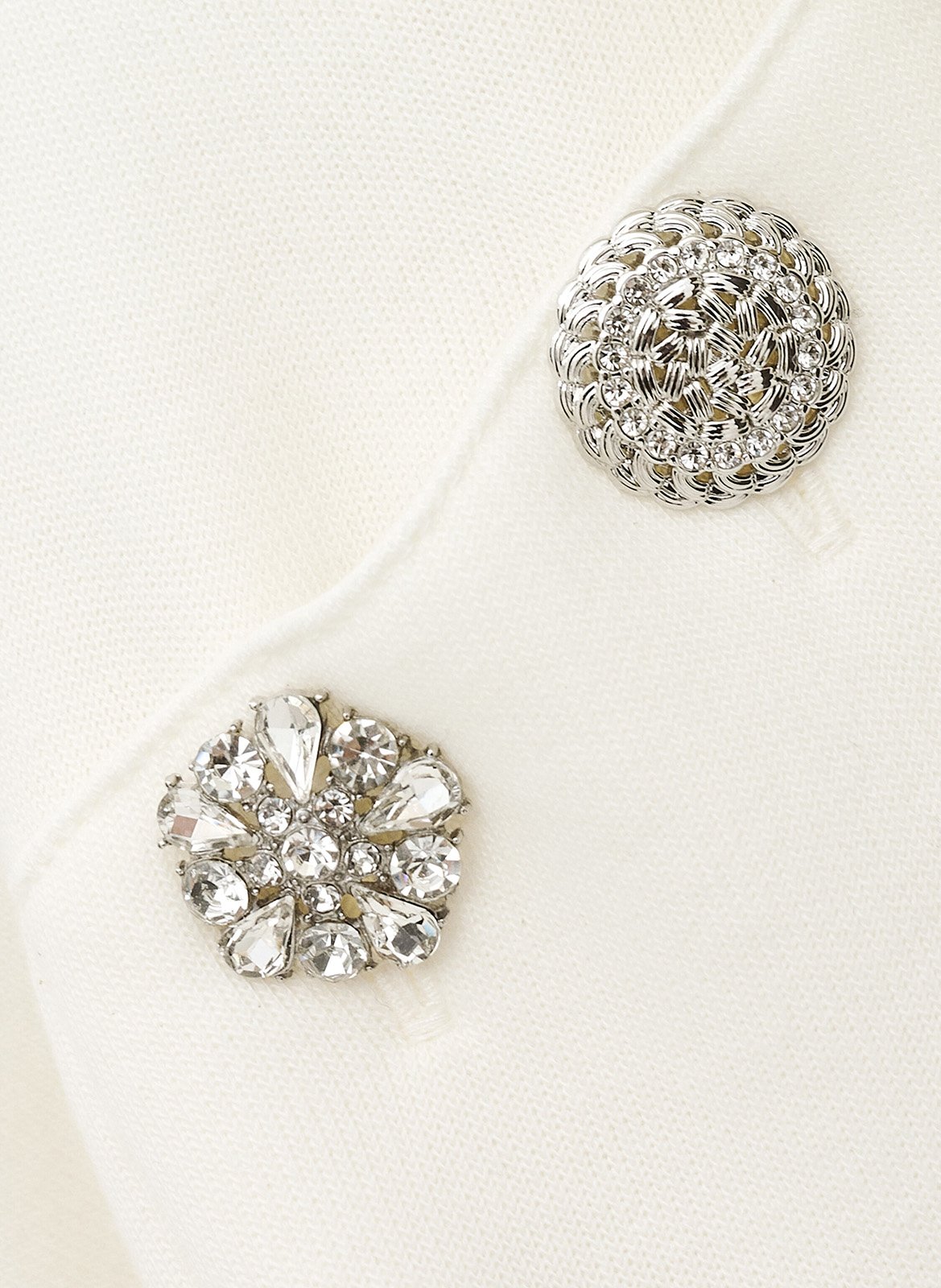 Sweat droit à capuche uni et boutons bijoux didi BA&SH Beige