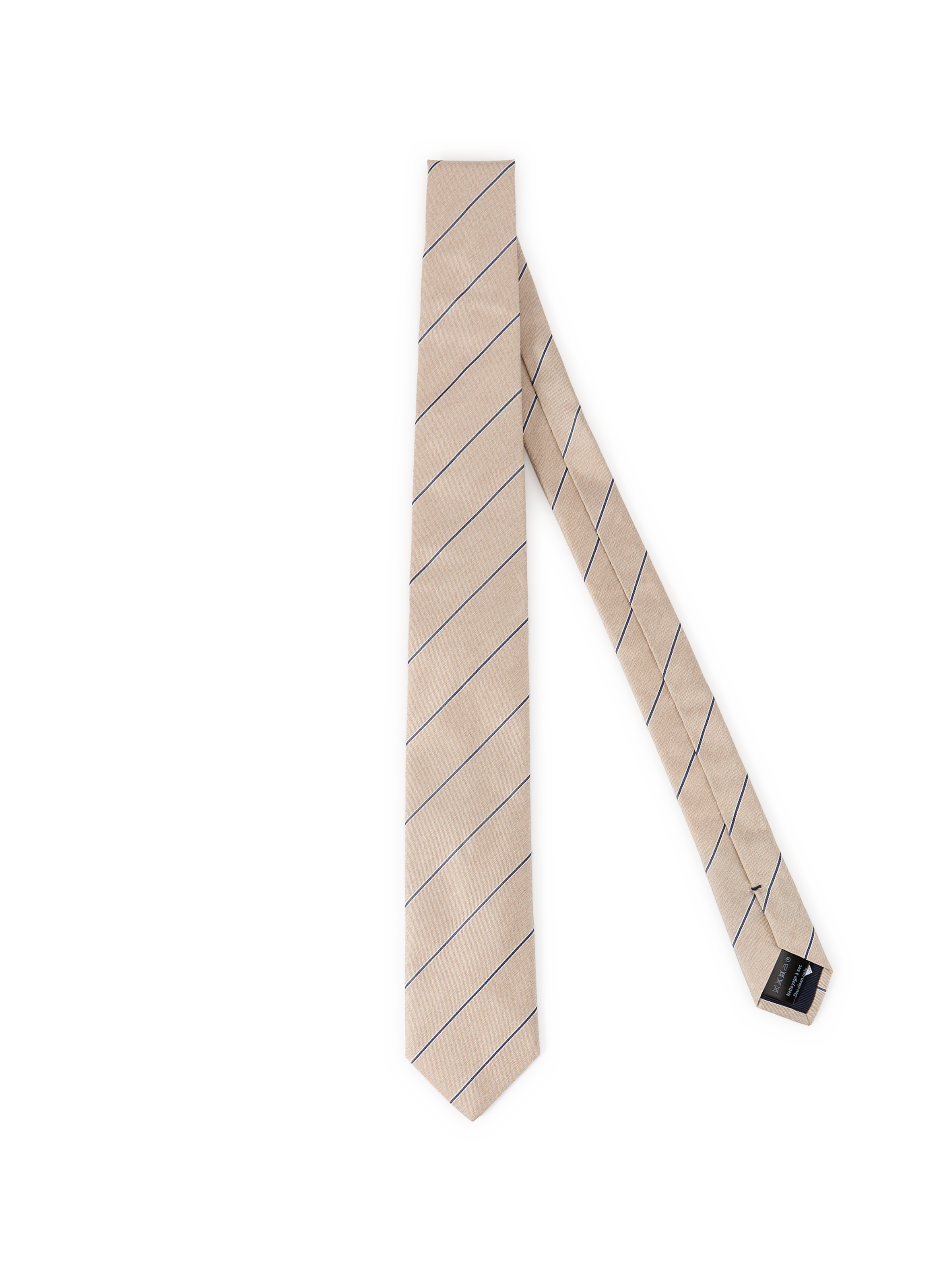 Cravate à rayures en soie AU PRINTEMPS PARIS Multicolore