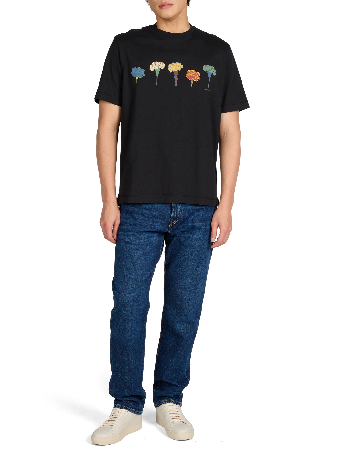 T-shirt imprimé en coton PAUL SMITH Noir