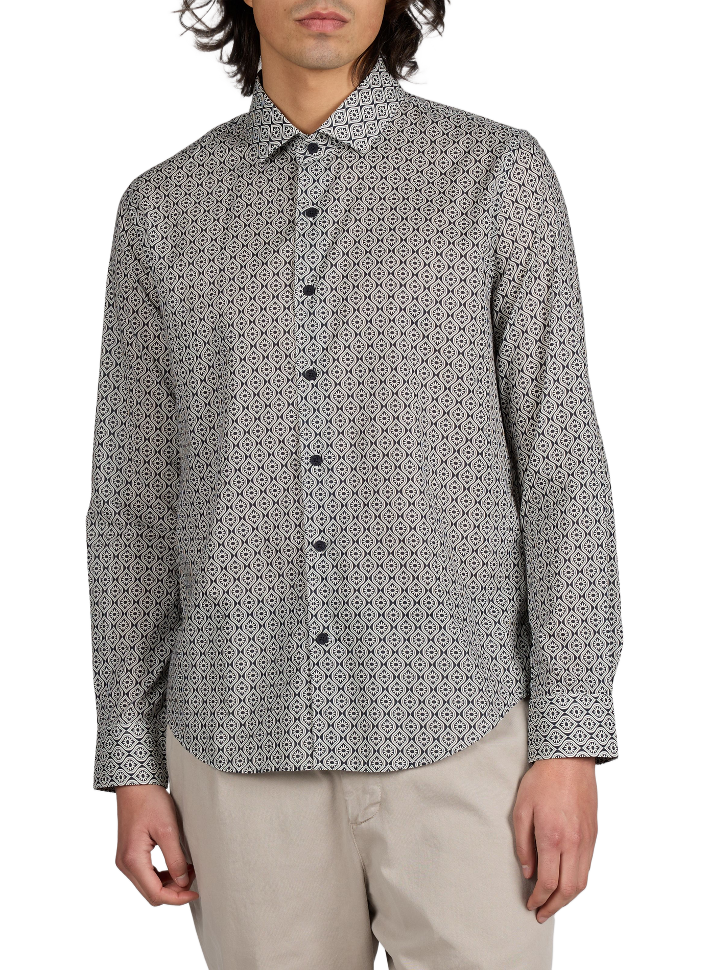 Chemise à imprimé en coton 1789 CALA Bleu