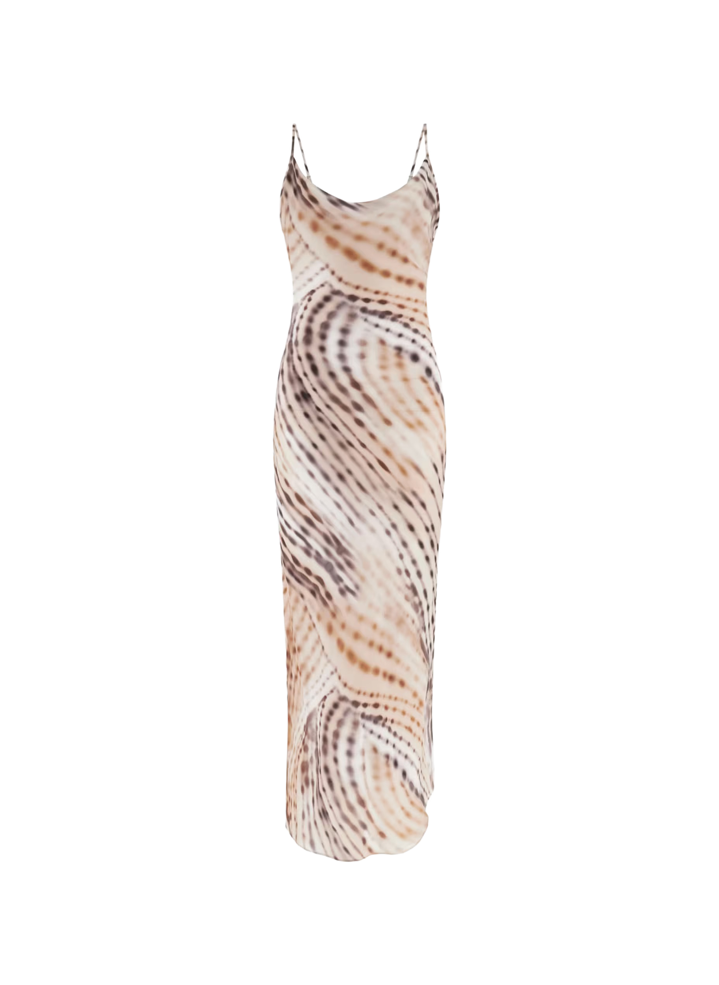 Midi-jurk met fijne bandjes met print GUESS Veelkleurig