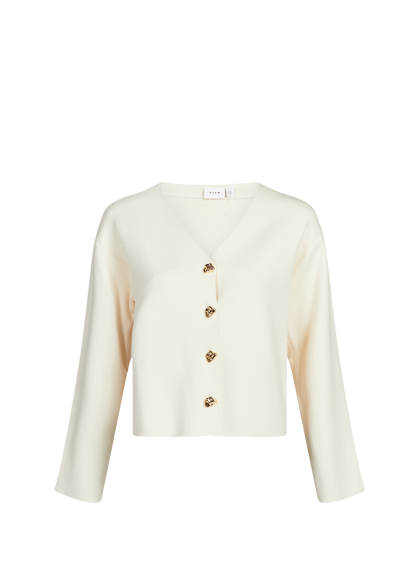 Cardigan Vicassie uni VILA Beige