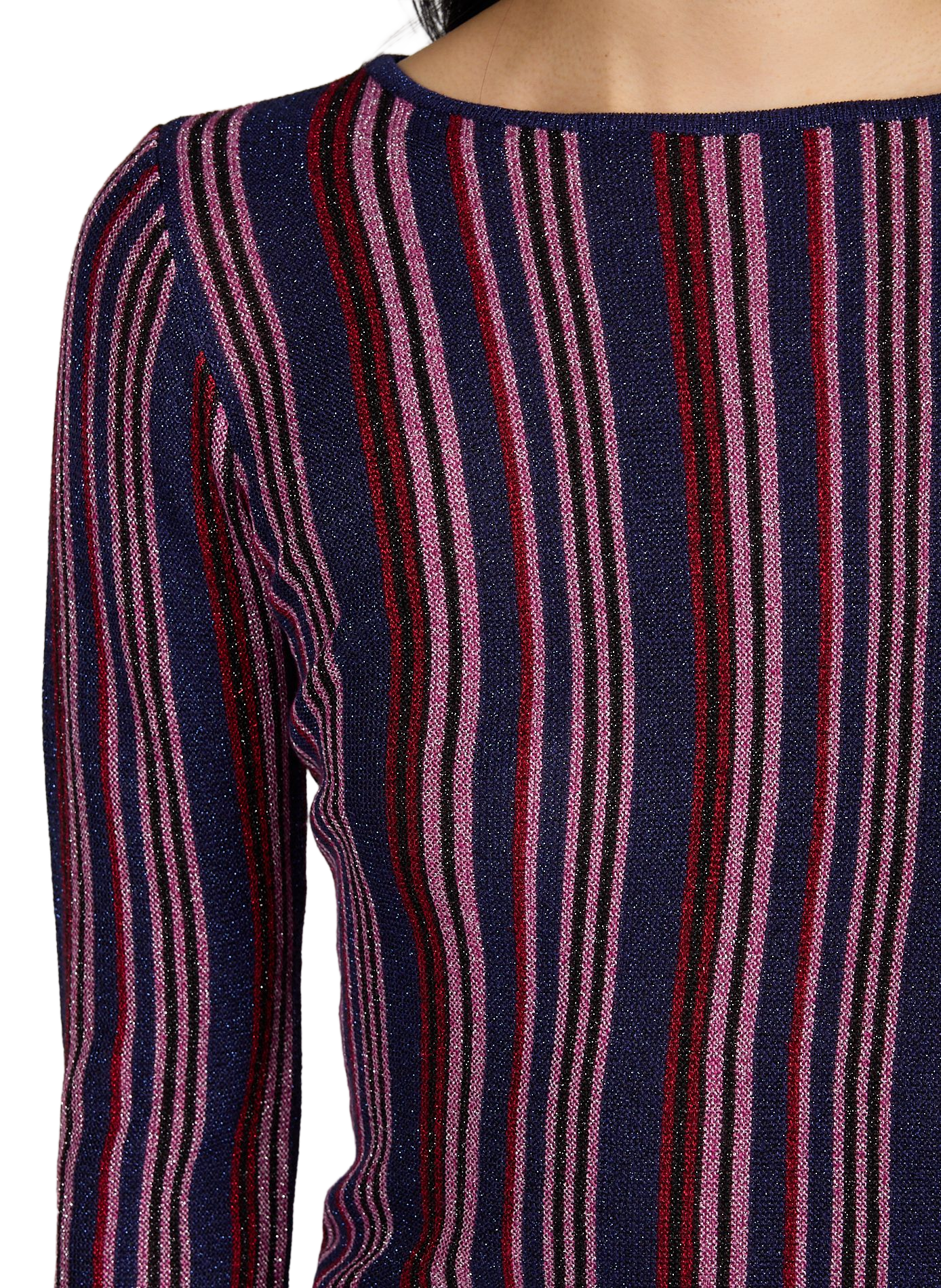 Striped long sleeve top VILA Red