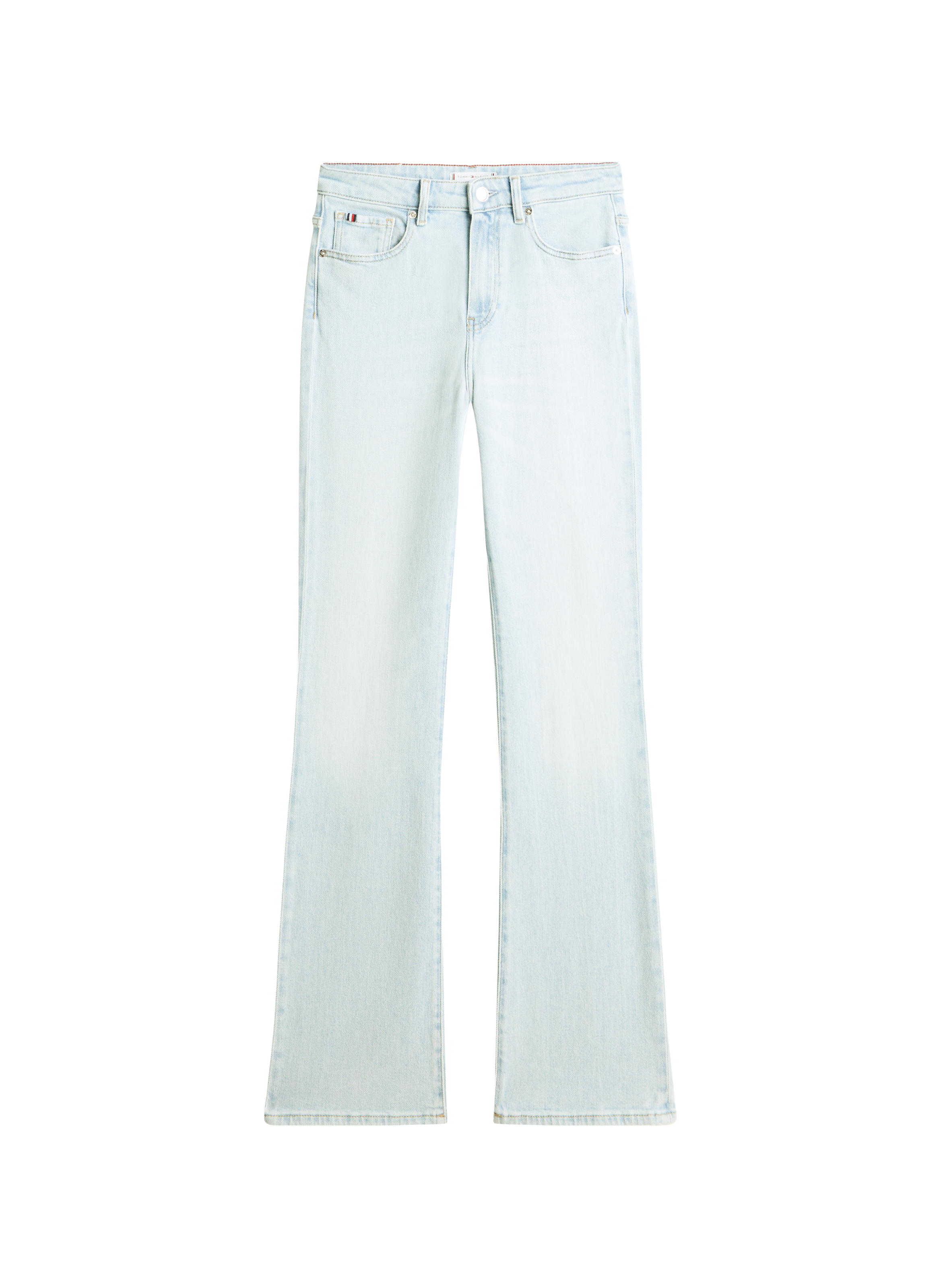 Bootcut Jeans in washed cotton blend TOMMY HILFIGER Blau