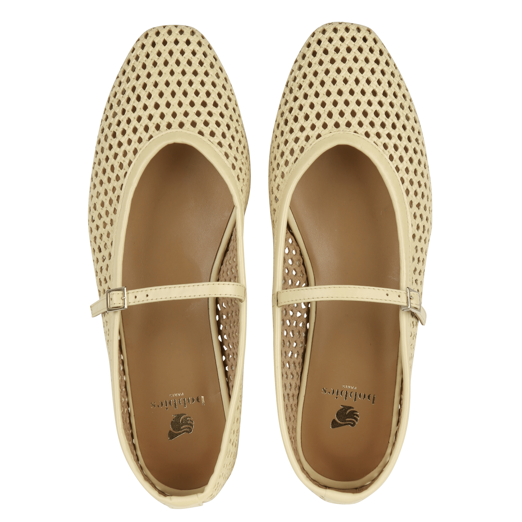 Balerines en cuir maya BOBBIES Jaune