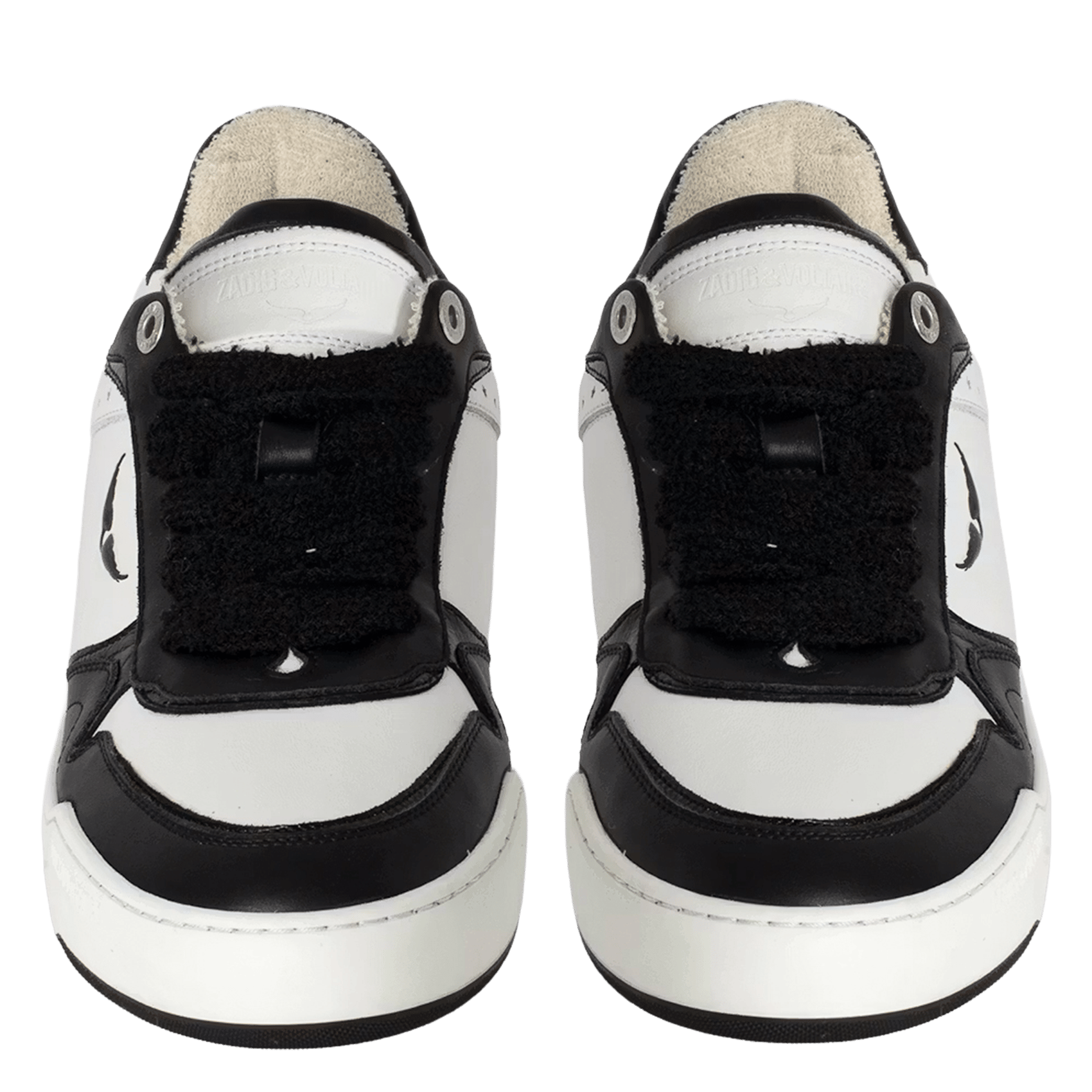 Baskets basses en cuir wings Noir