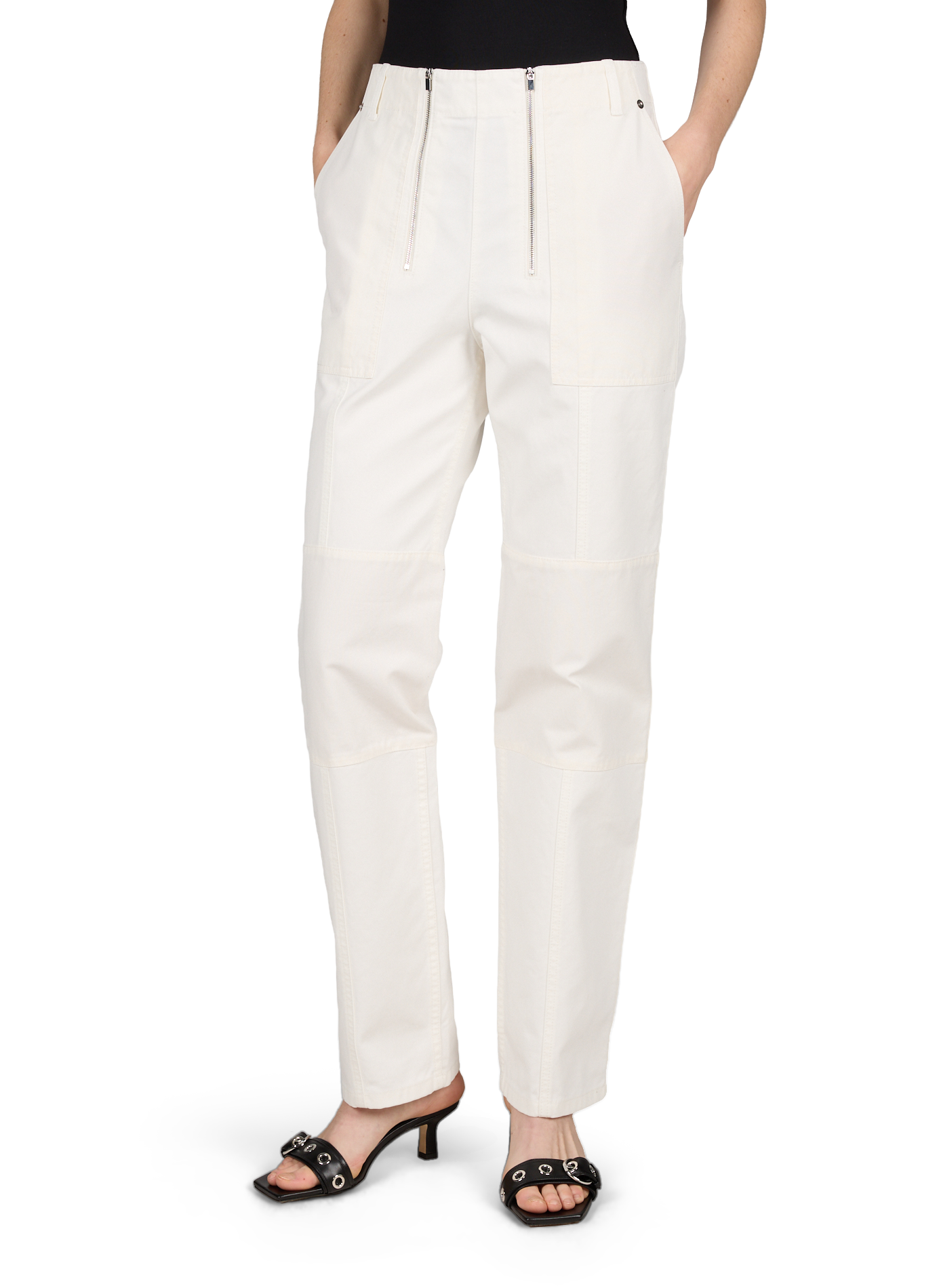 Fischer cotton cargo jeans TIBI White