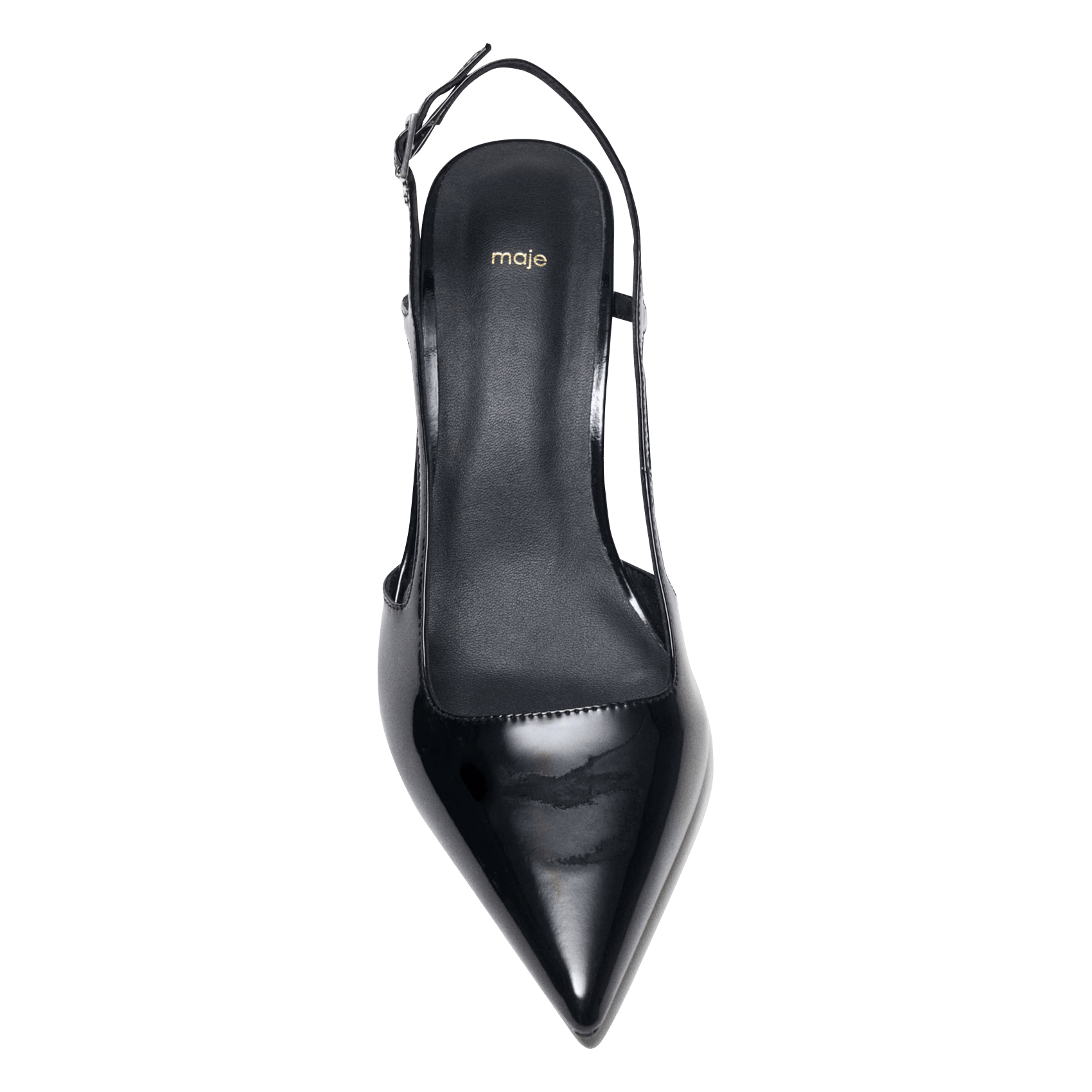 Escarpins en cuir MAJE Noir