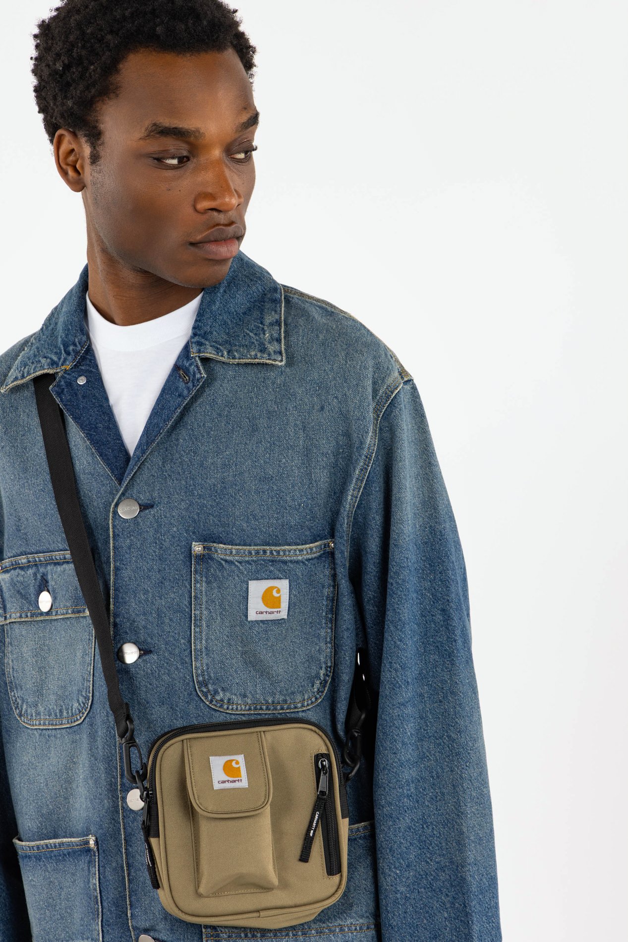 Sac bandoulière essentials bag, small CARHARTT WIP Marron
