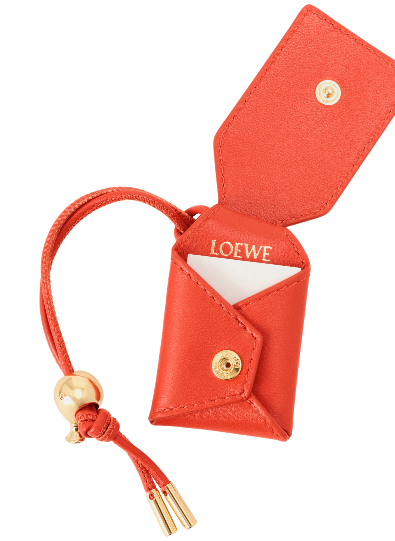 Medium Featherlight Puzzle Bag in Nappa Lambskin Leather LOEWE Orange