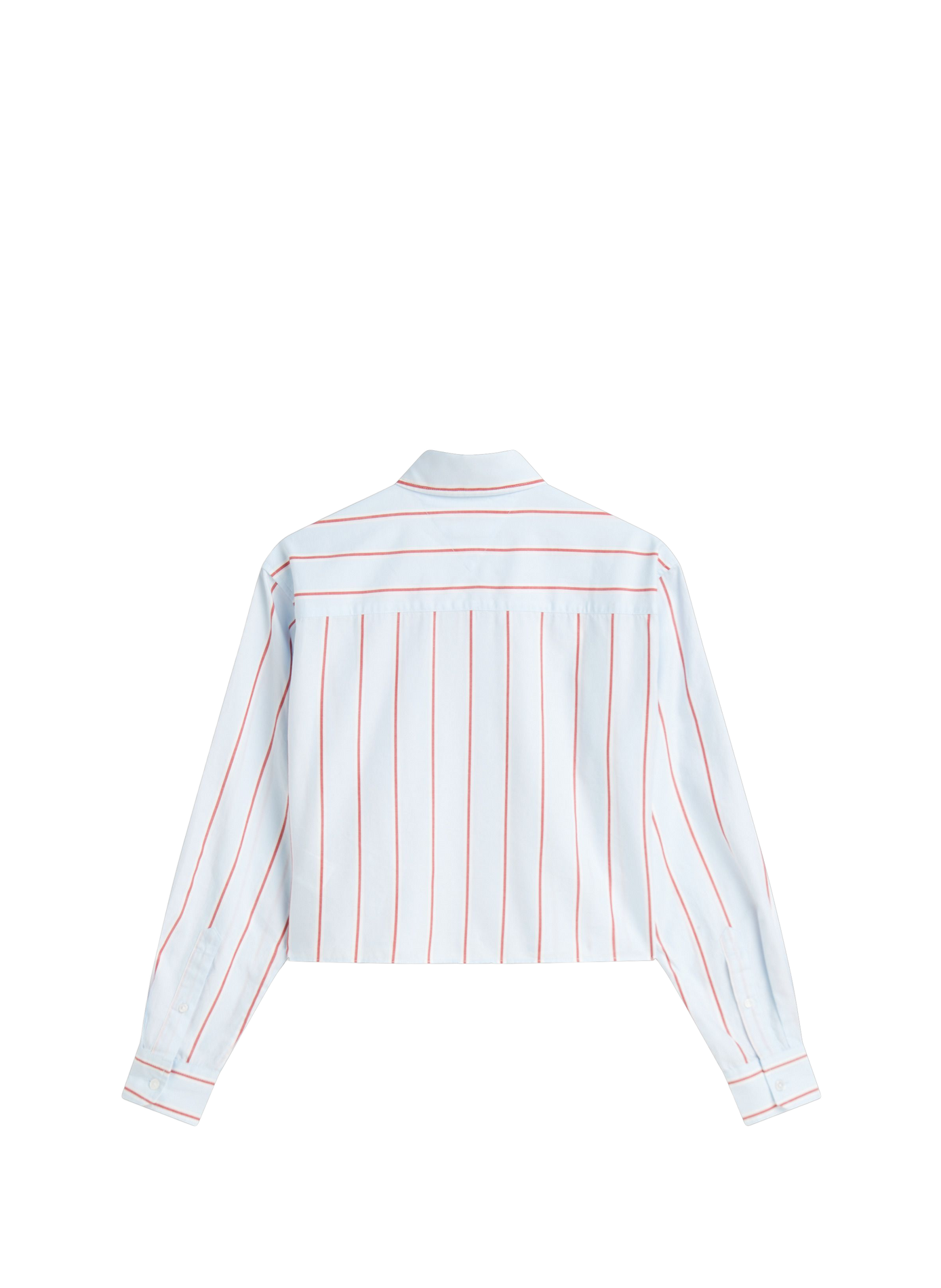 Kurzärmeliges gestreiftes Baumwollhemd. TOMMY HILFIGER Mehrfarbig