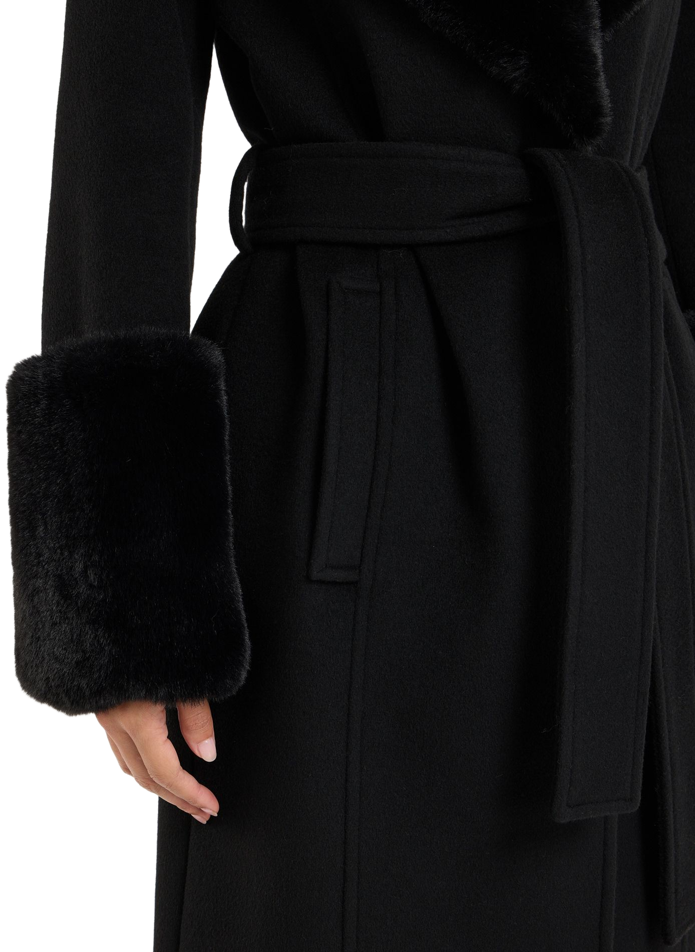 Langer Mantel Sarlene SAISON 1865 Schwarz