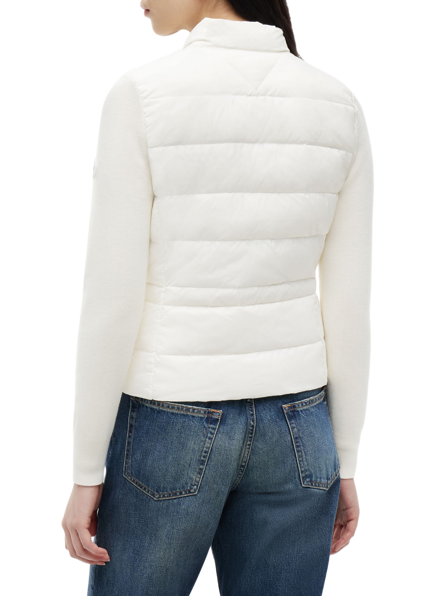 High-neck jacket TOMMY HILFIGER White