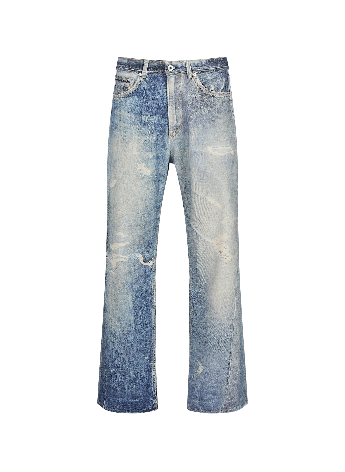 Rechte jeans Third Cut van katoen. OUR LEGACY Blauw
