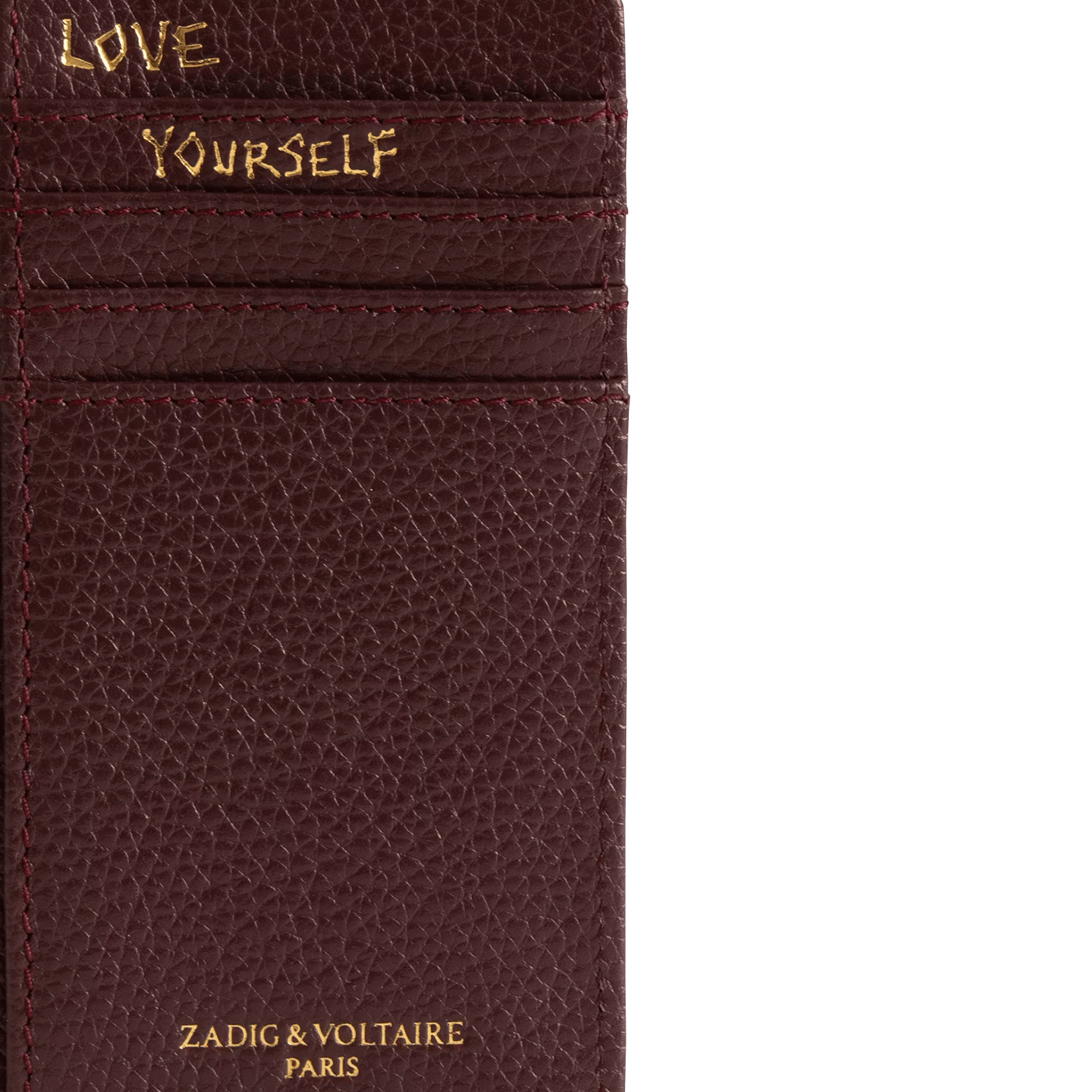 Porte-cartes en cuir zv card ZADIG&VOLTAIRE Violet
