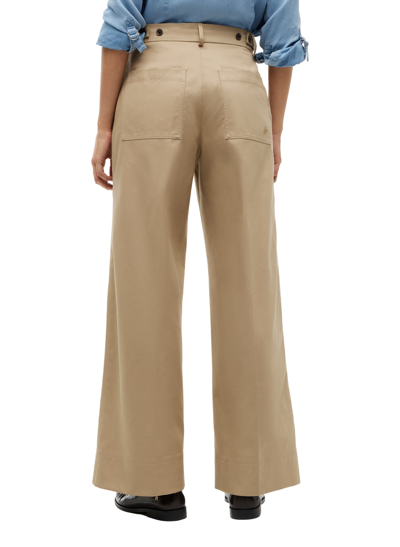 Pantalon chino ample en coton TOMMY HILFIGER Beige
