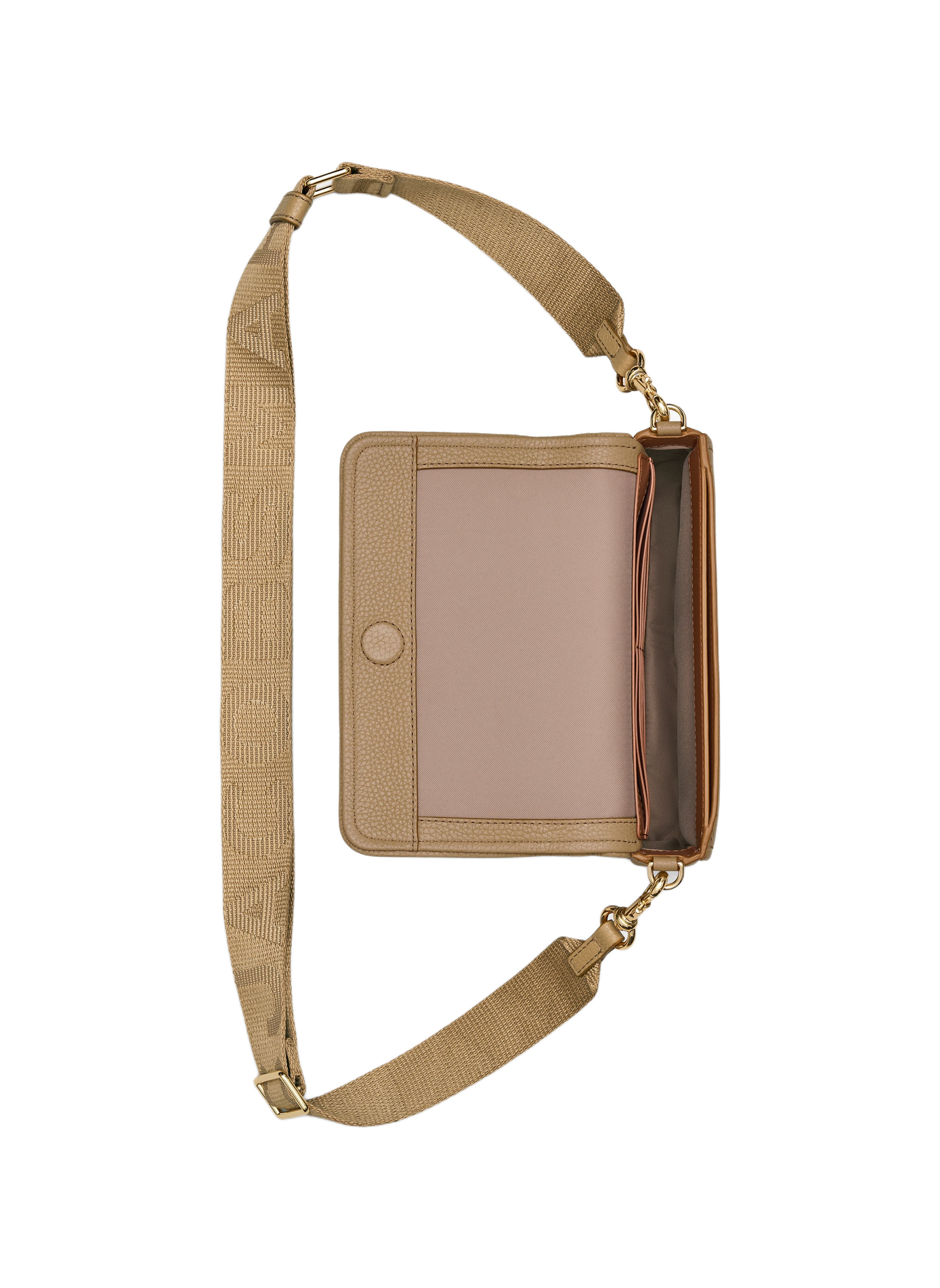 The Leather Mini Shoulder Bag in leather | Brown MARC JACOBS Women