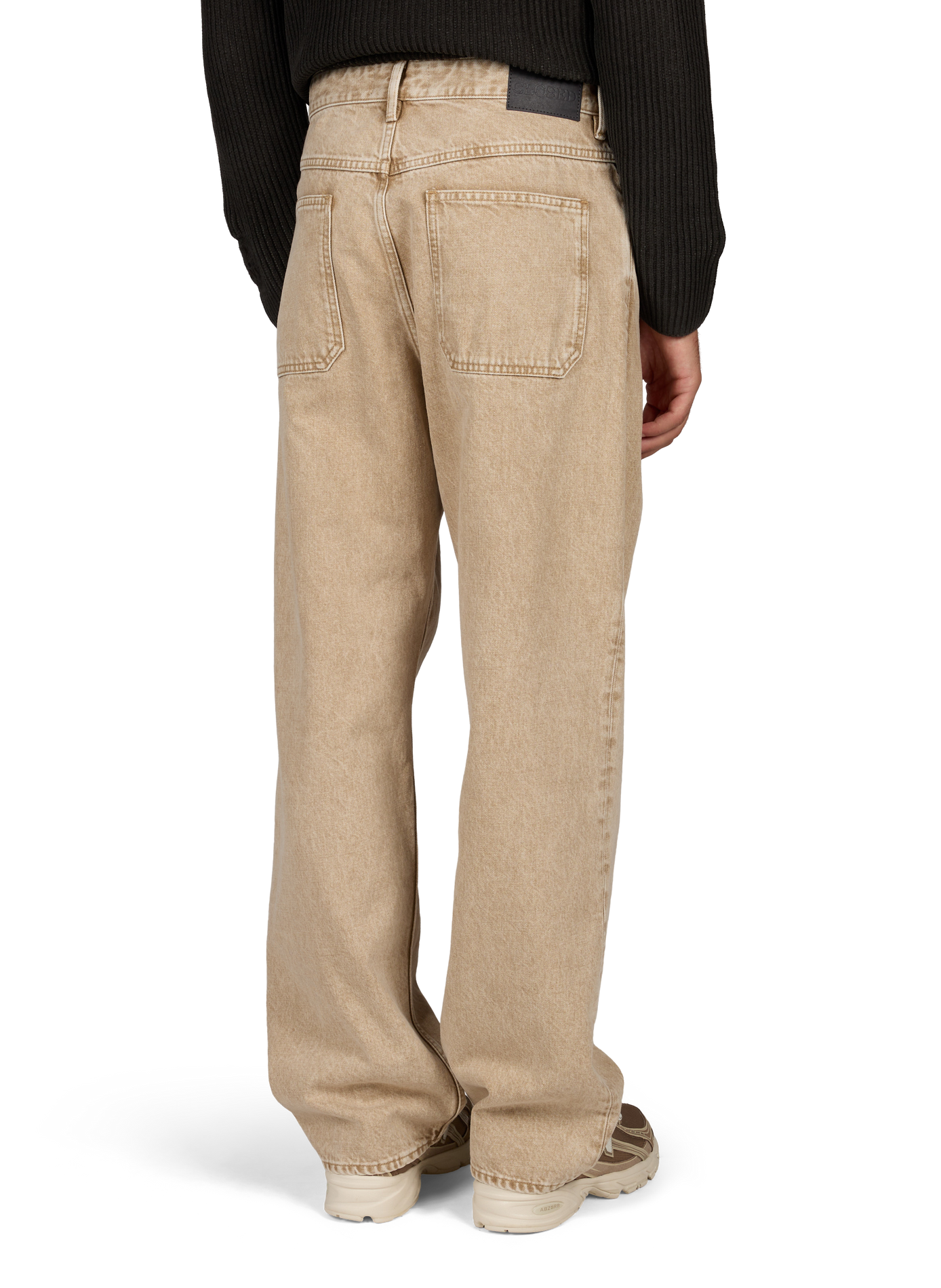 Loose fit cotton Jeans CLOSED Beige