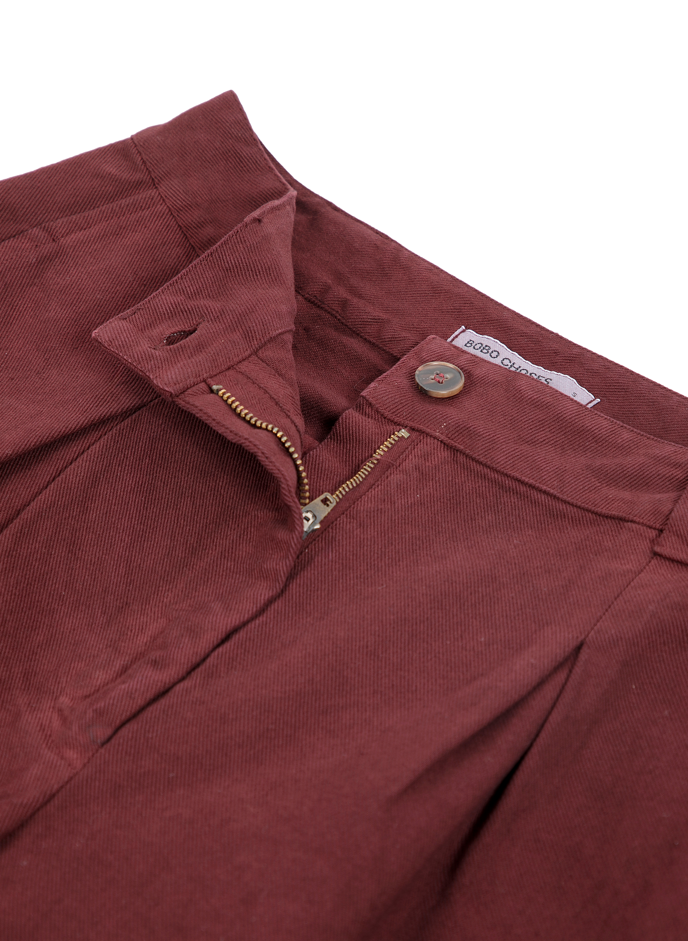 Pantalon ample taille haute uni BOBO CHOSES Brown